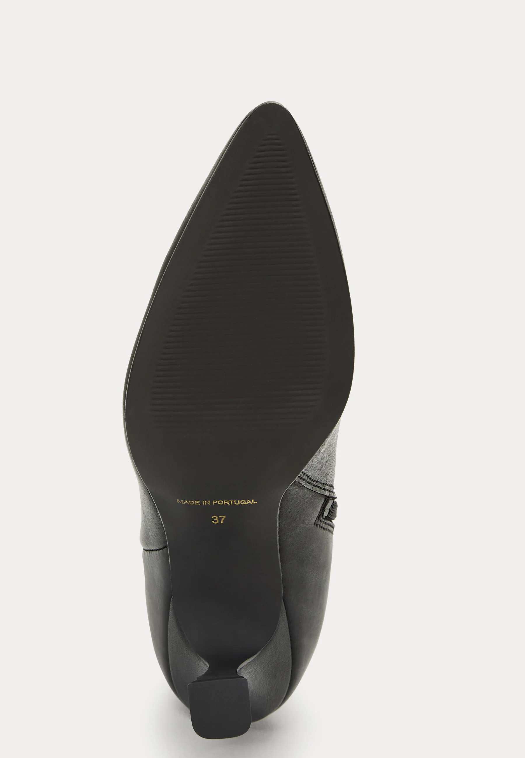 Leather Pointy High Heeled Boots - Image 6