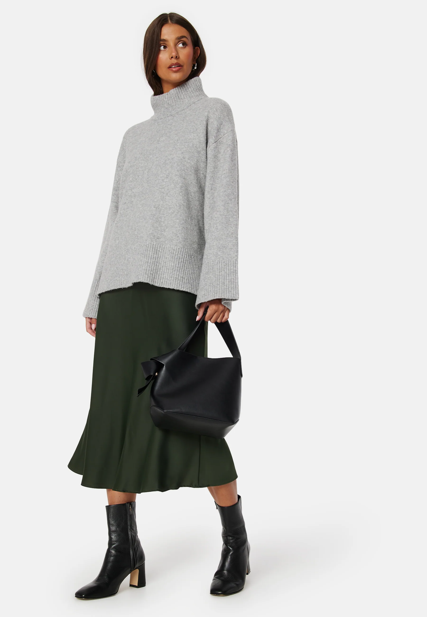 Lena High Waist Midi Skirt - Image 3