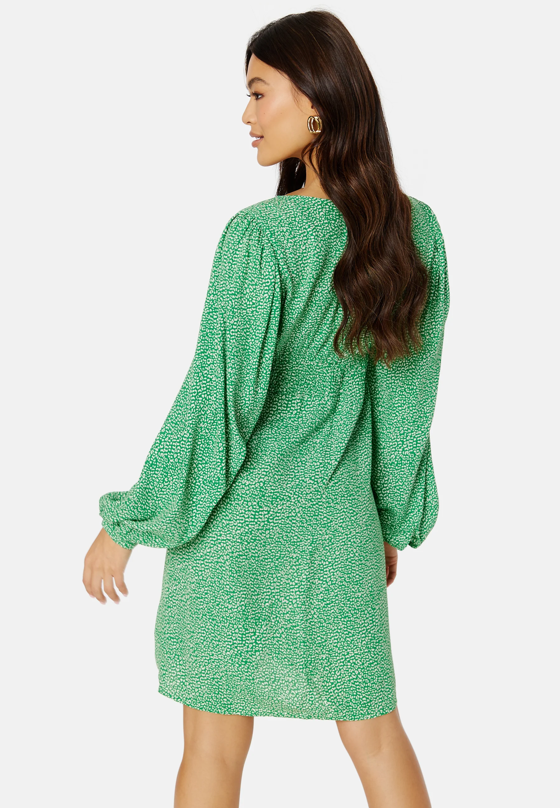 Leonora L/S V-Neck Dress - Image 4