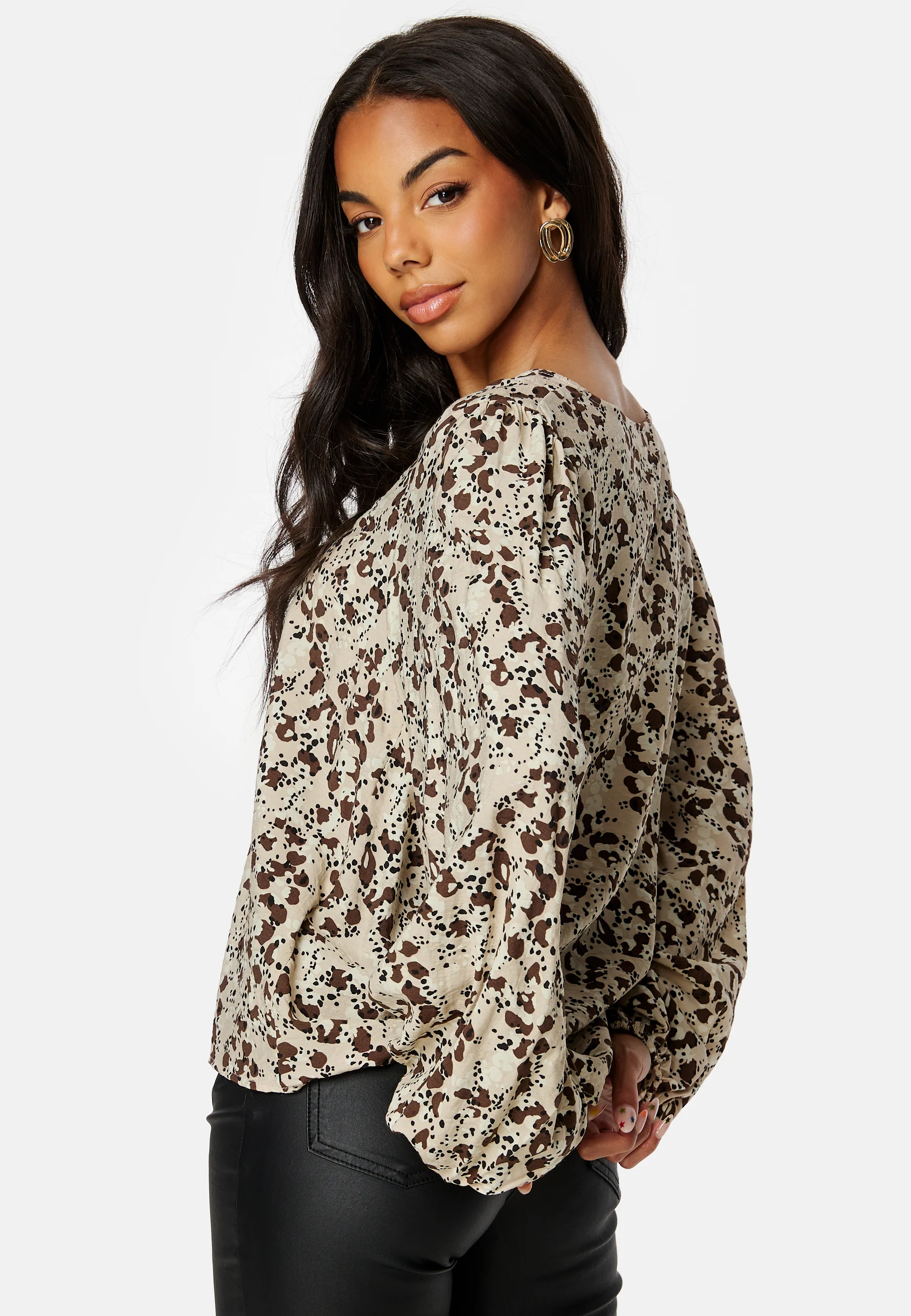 Leonora L/S V-Neck Top - Image 3