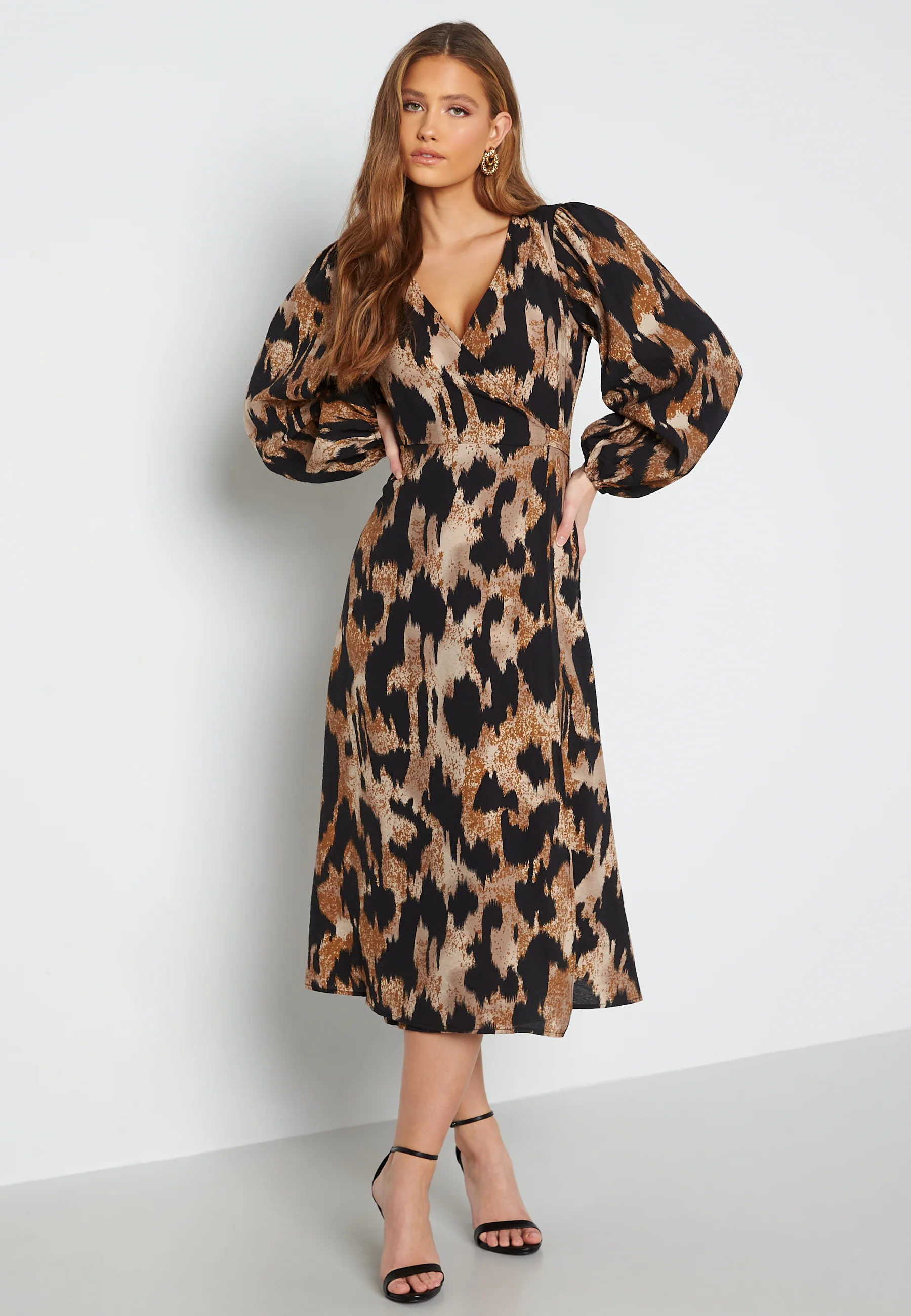 Leonora Wrap Midi Dress