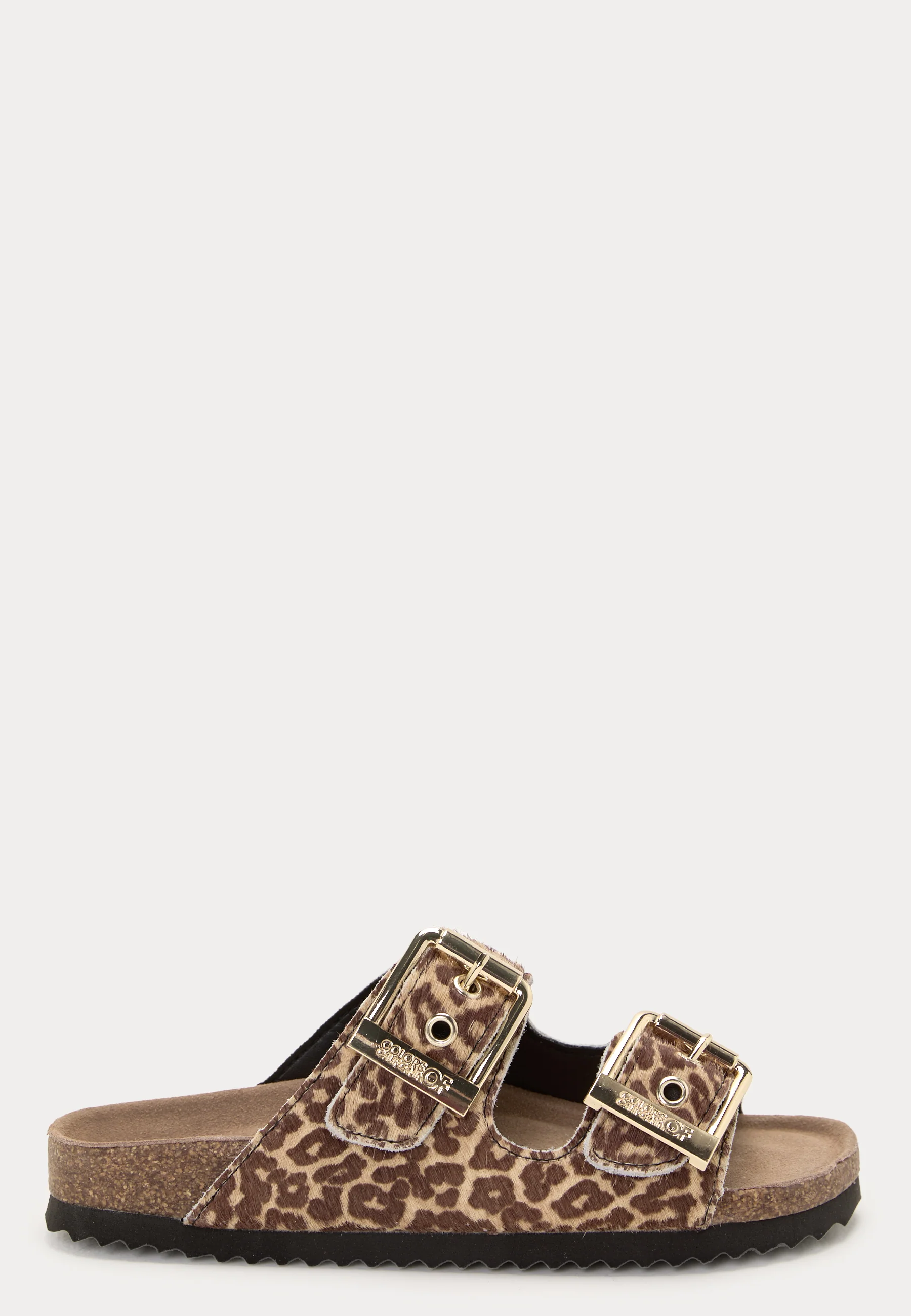 Leopard Two Buckle Sandal - Image 3