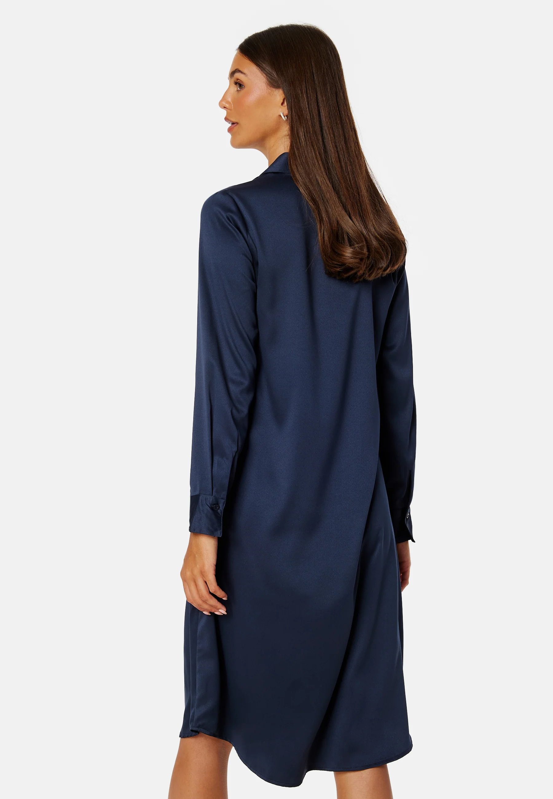 Lillyanna satin shirt dress - Image 3