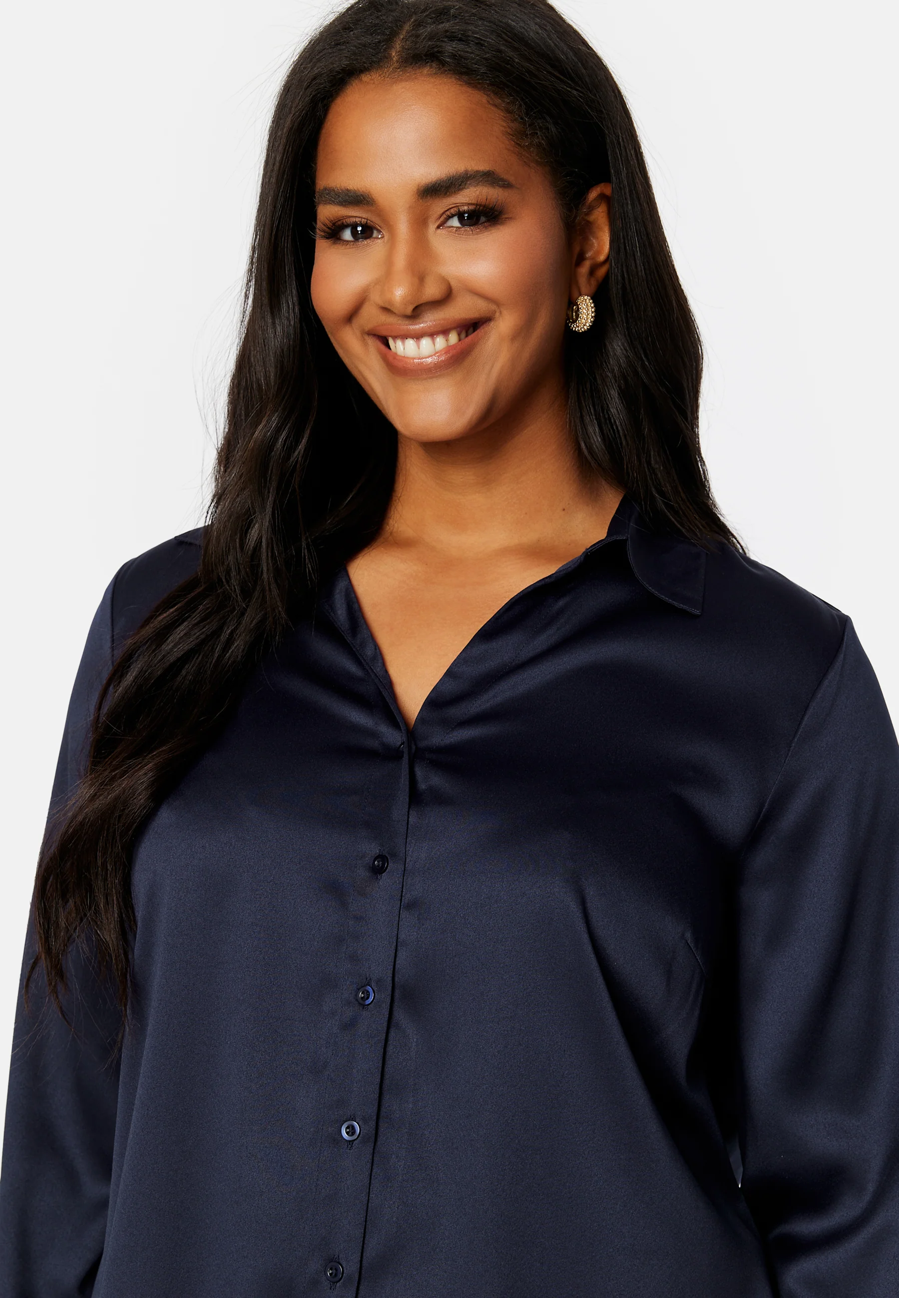 Lillyanna satin shirt dress - Image 5