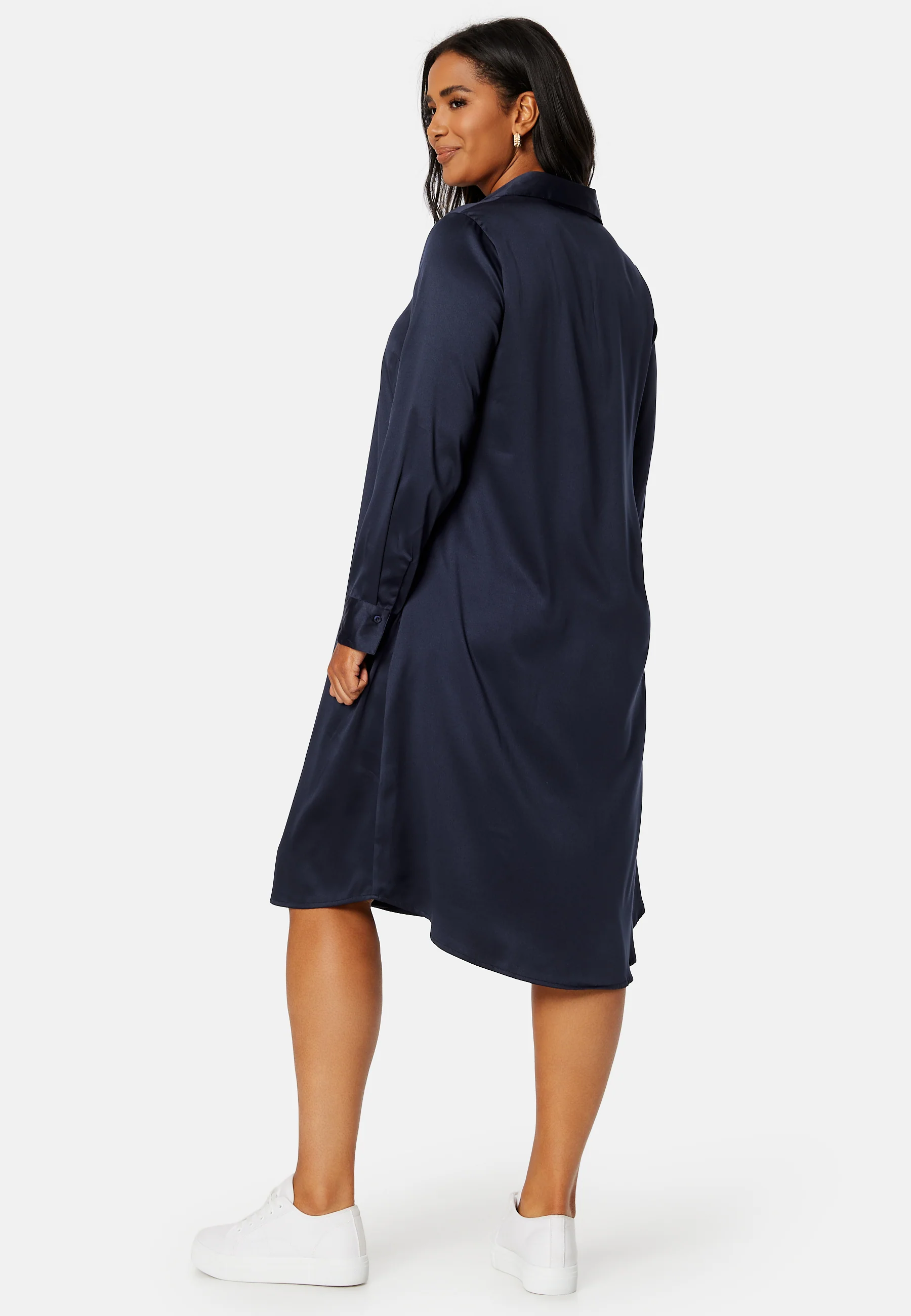 Lillyanna satin shirt dress - Image 7