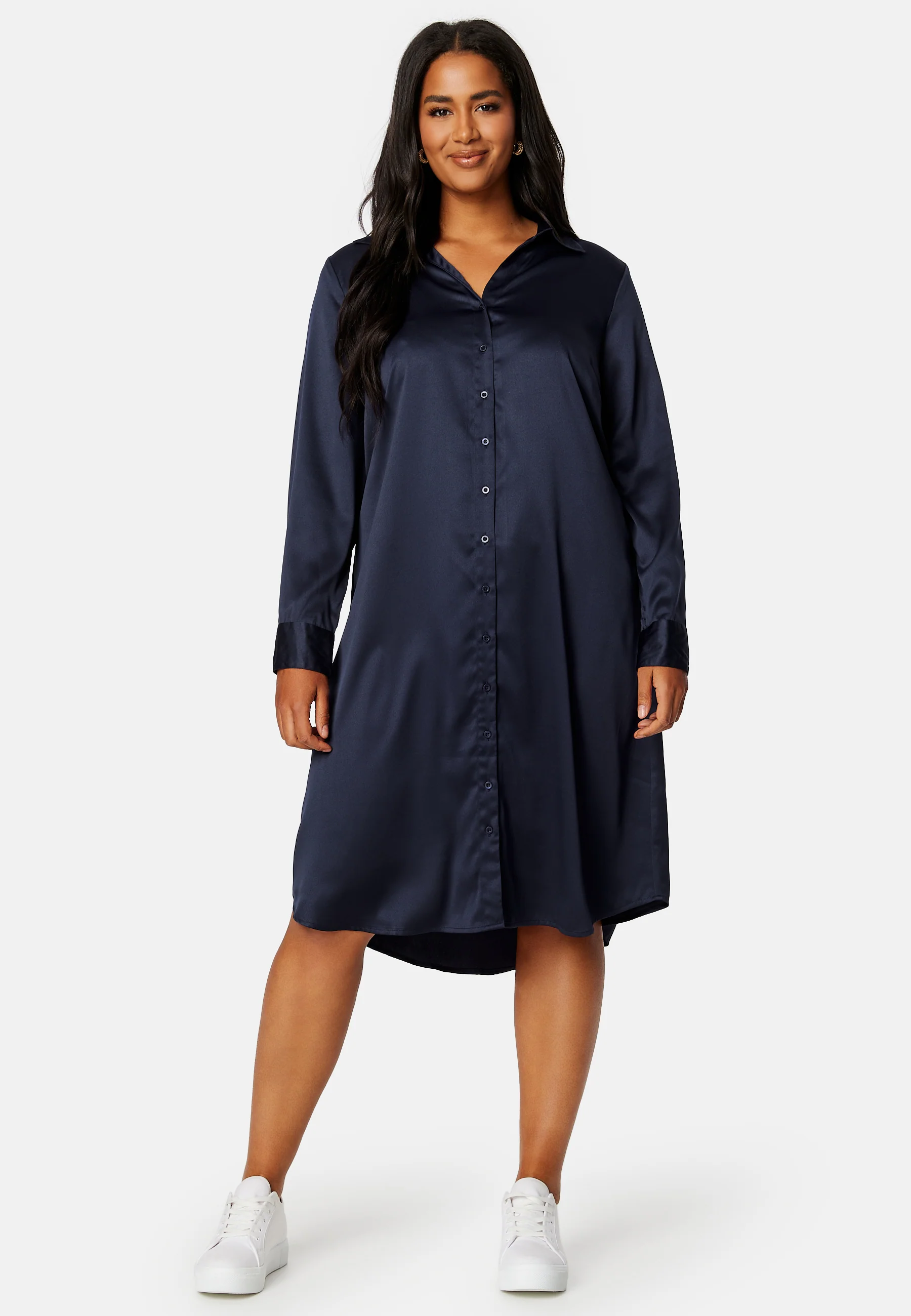 Lillyanna satin shirt dress - Image 8