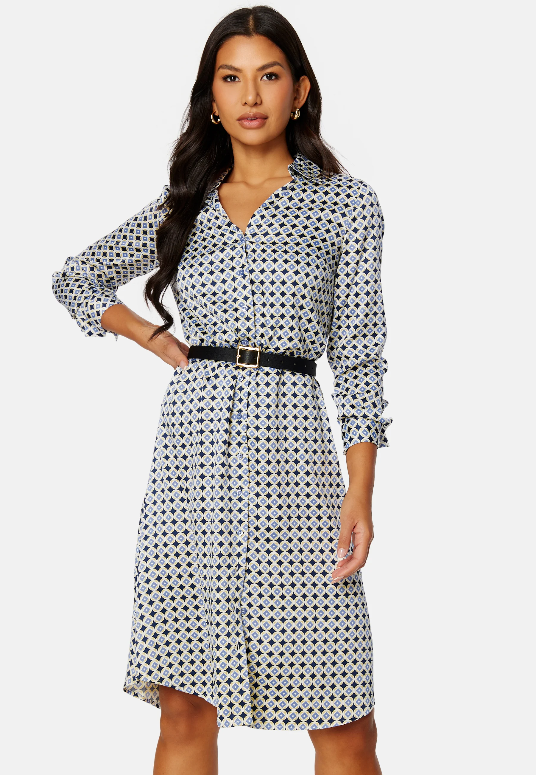 Lillyanna satin shirt dress - Image 2