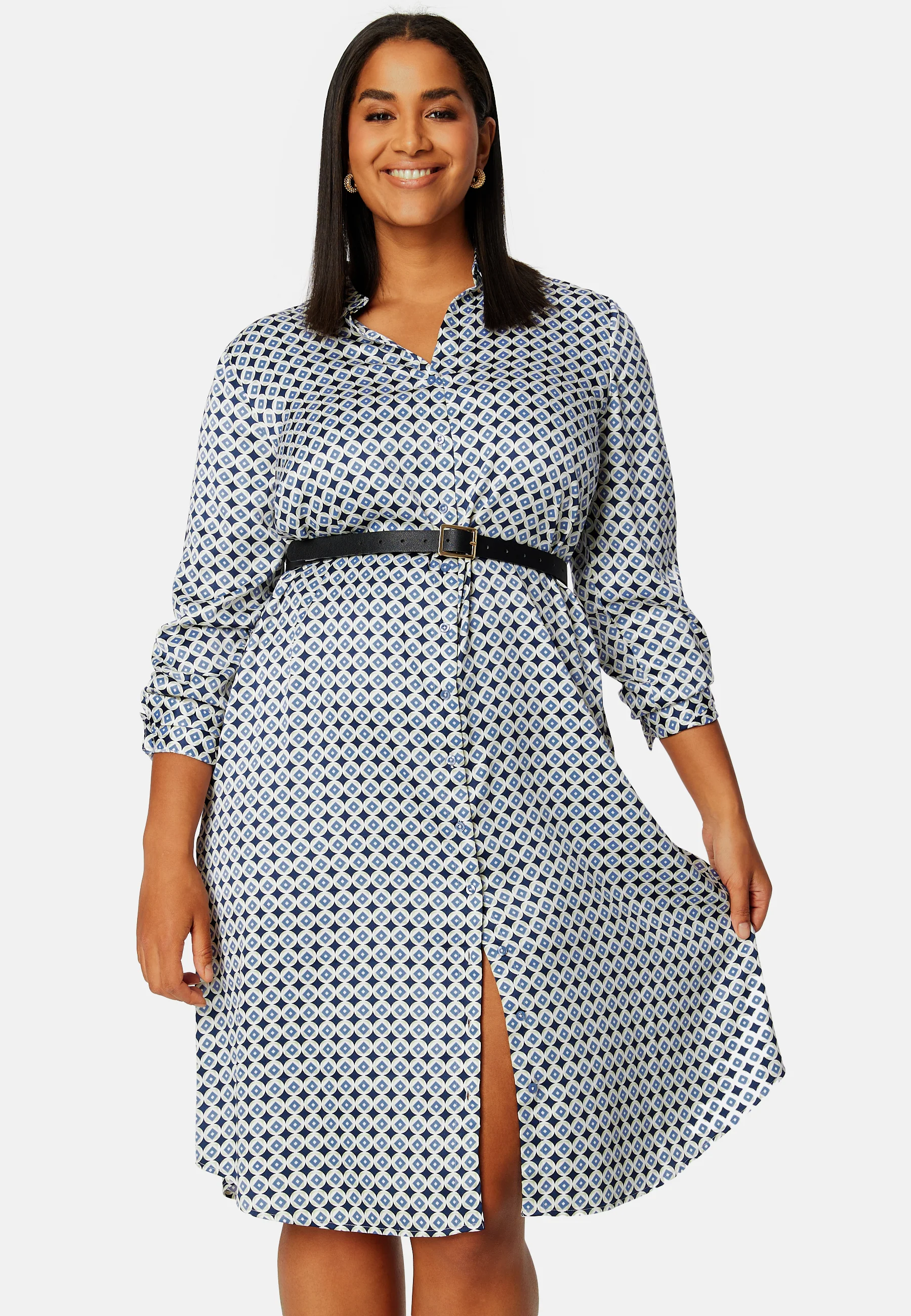 Lillyanna satin shirt dress - Image 6