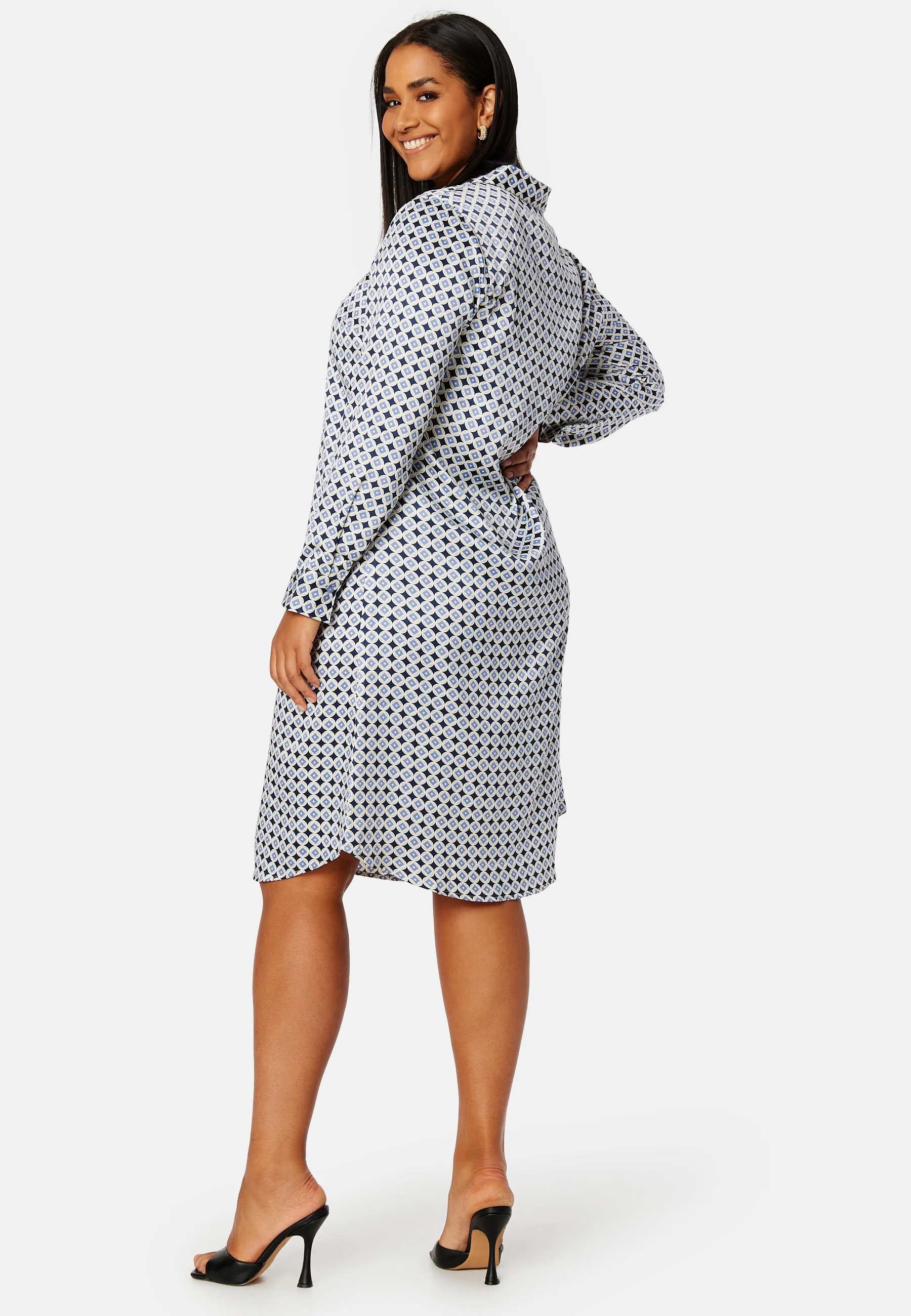 Lillyanna satin shirt dress - Image 8