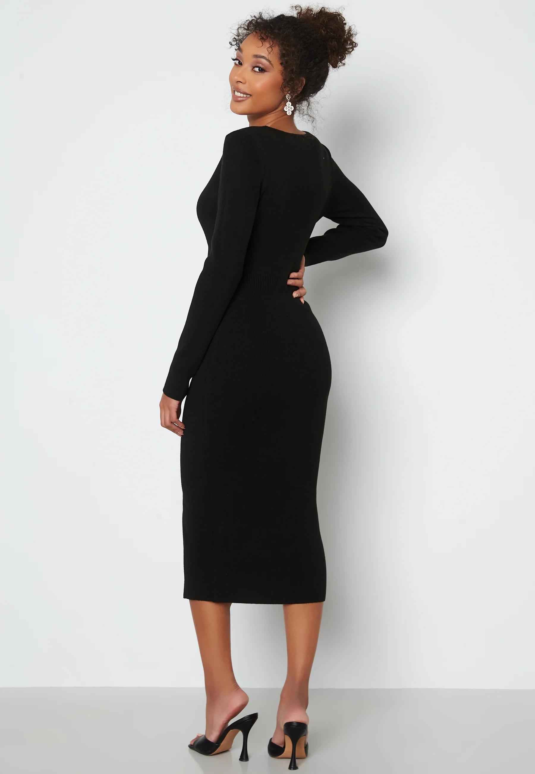 Lima knitted wrap dress - Image 2