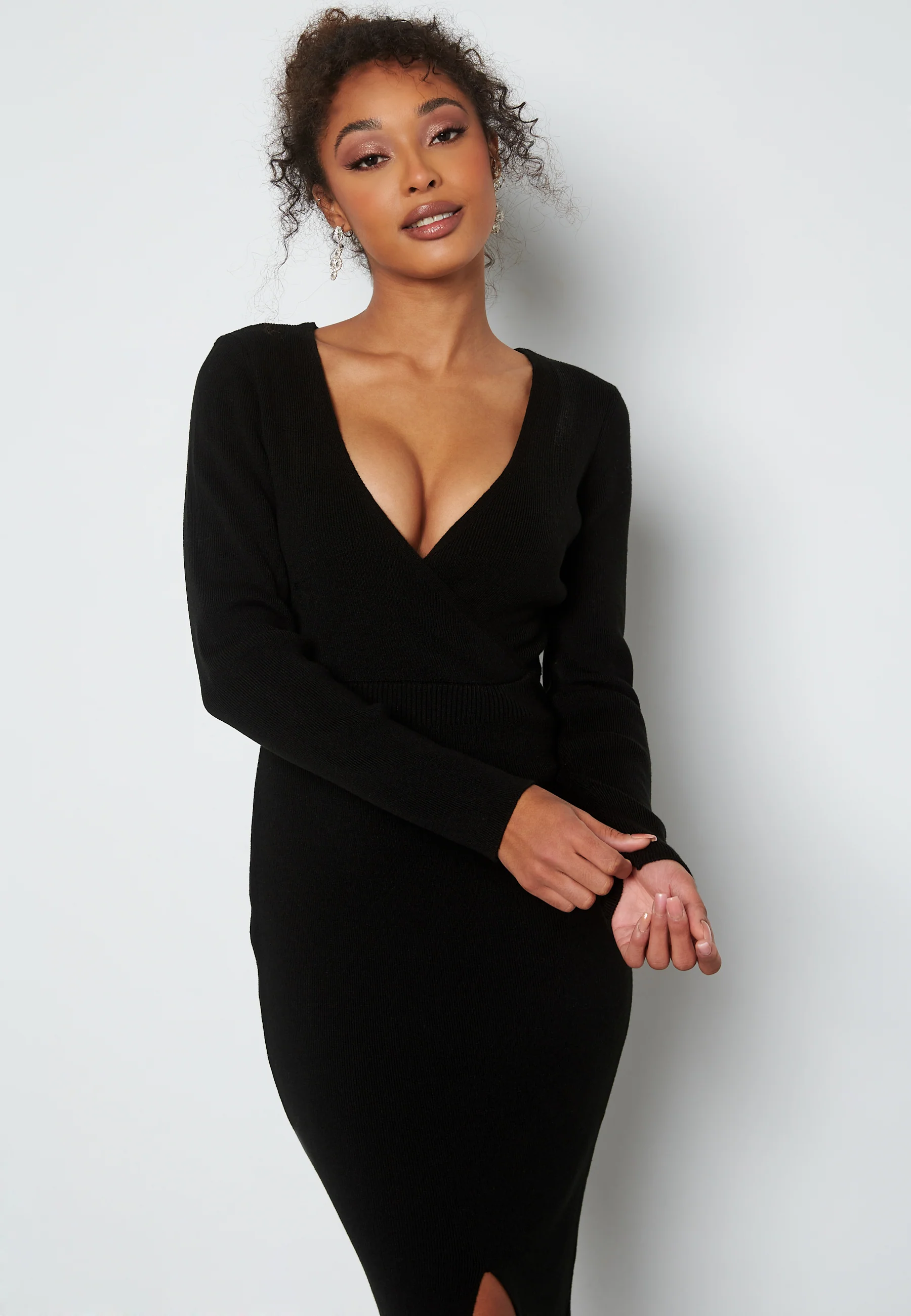 Lima knitted wrap dress - Image 3