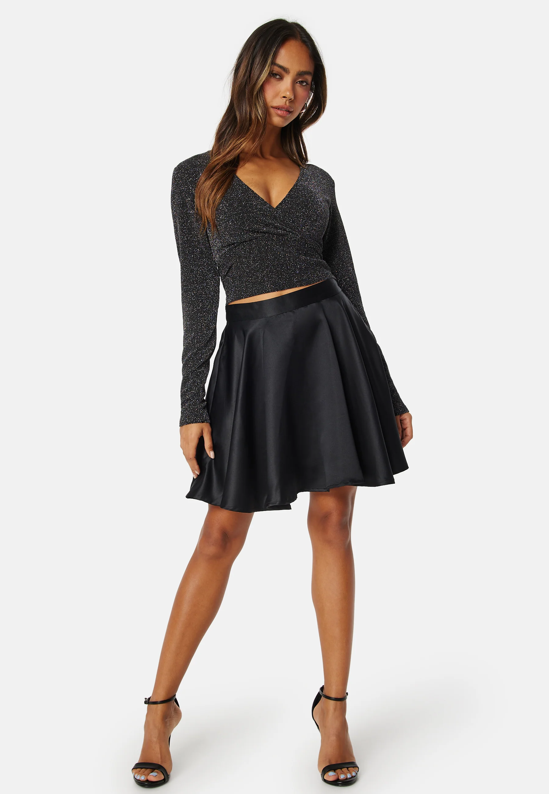 Lina LS Cropped V-Neck Top - Image 3