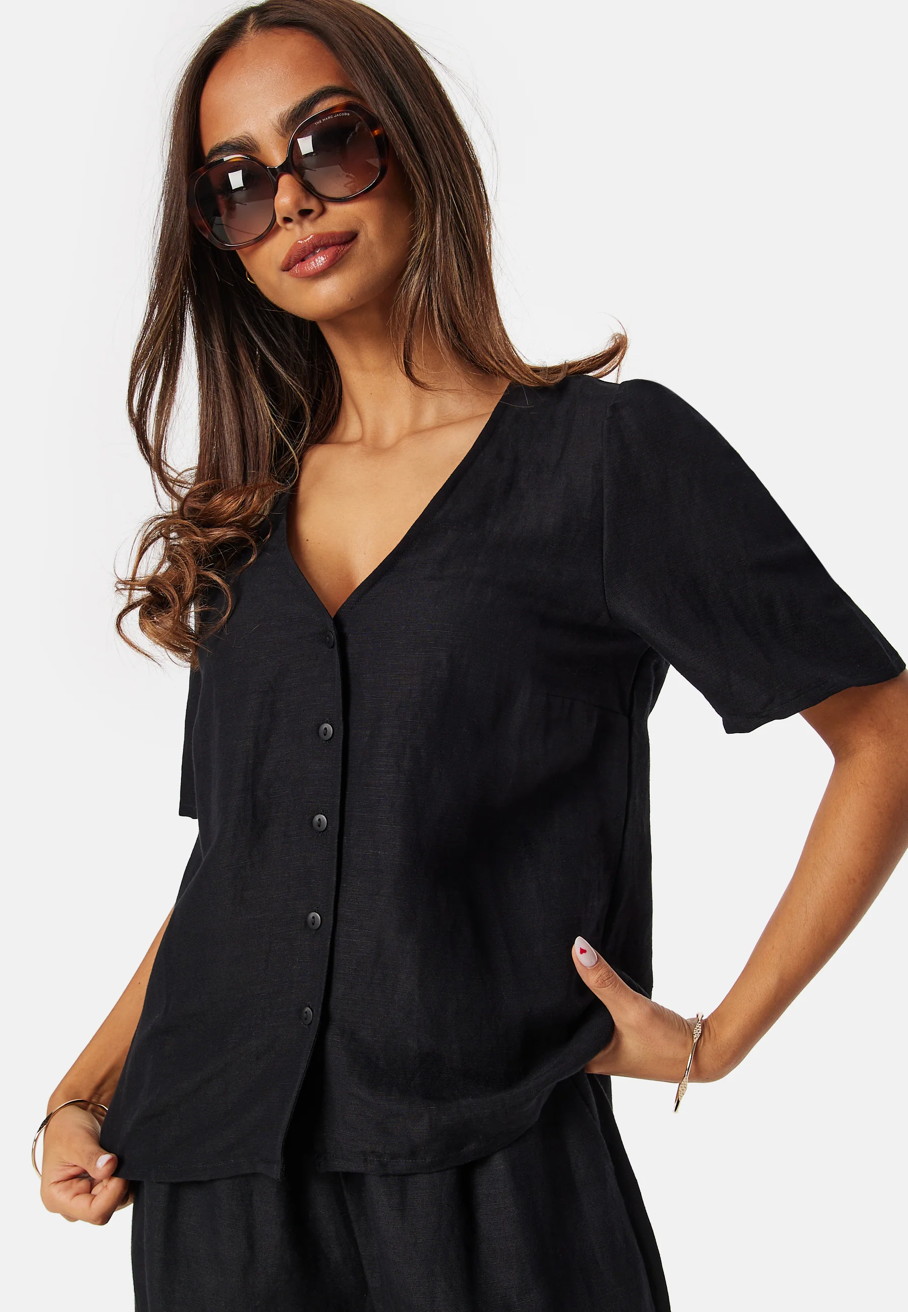 Linen Blend Blouse