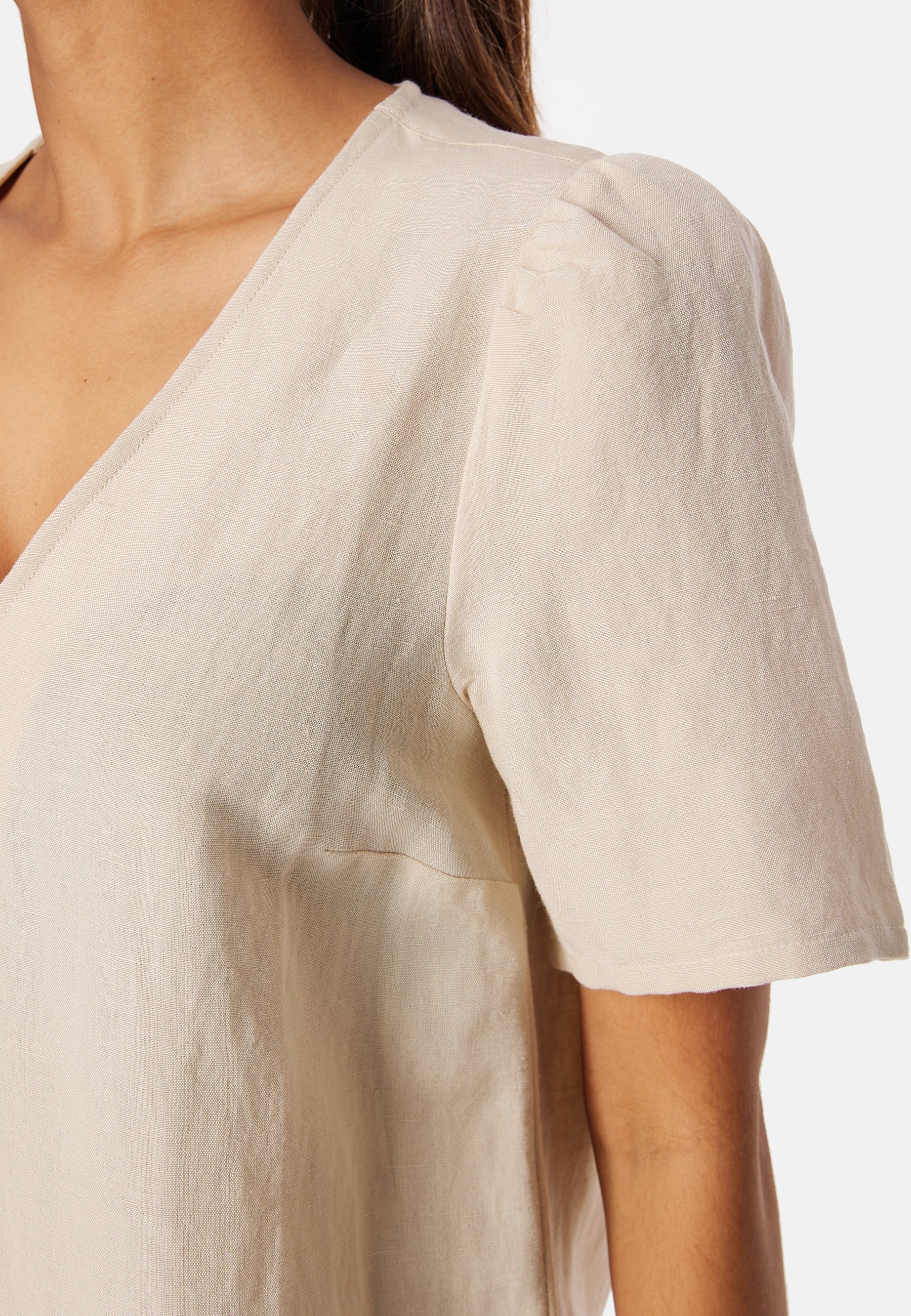 Linen Blend Blouse - Image 4