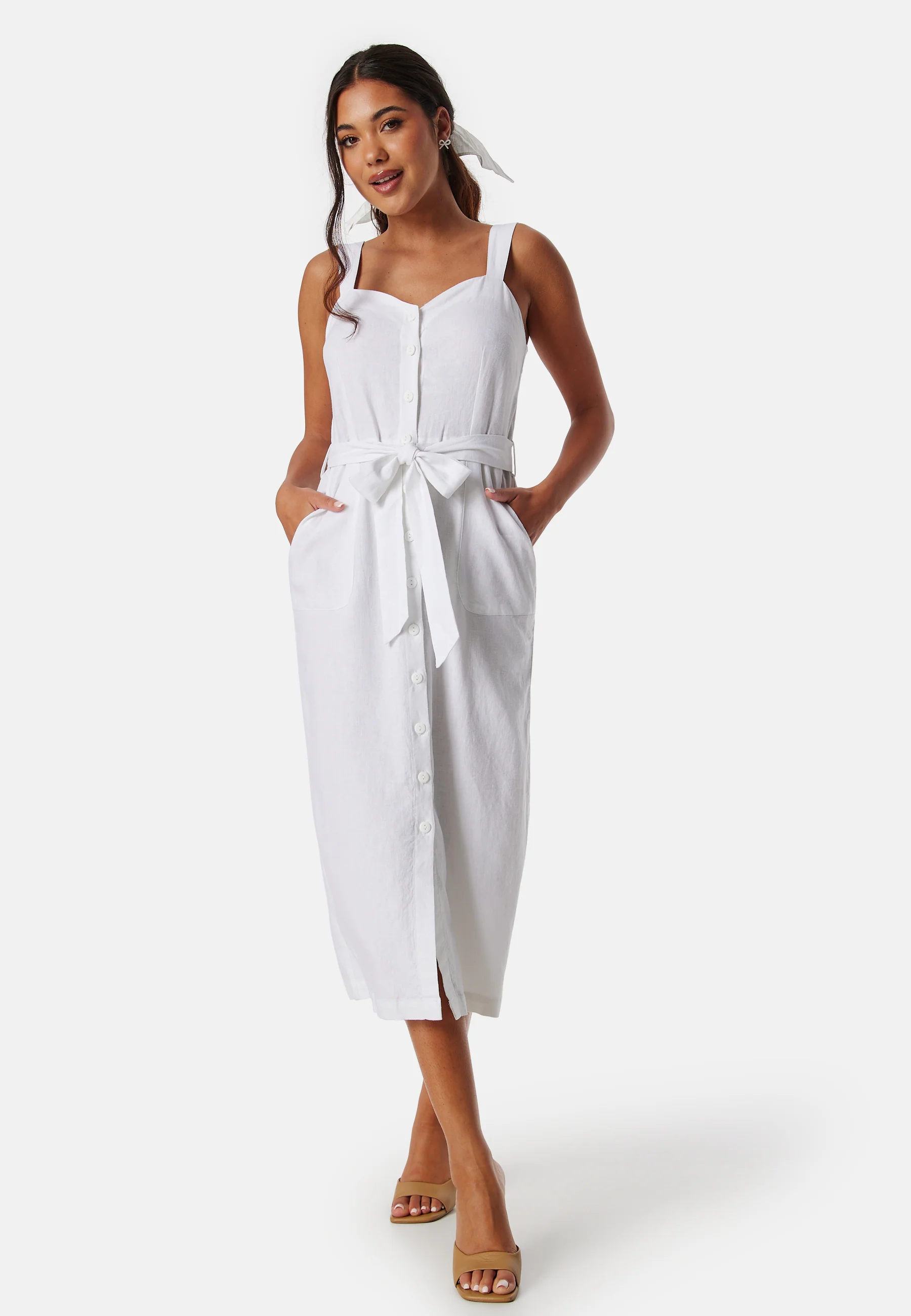 Linen Blend Dress