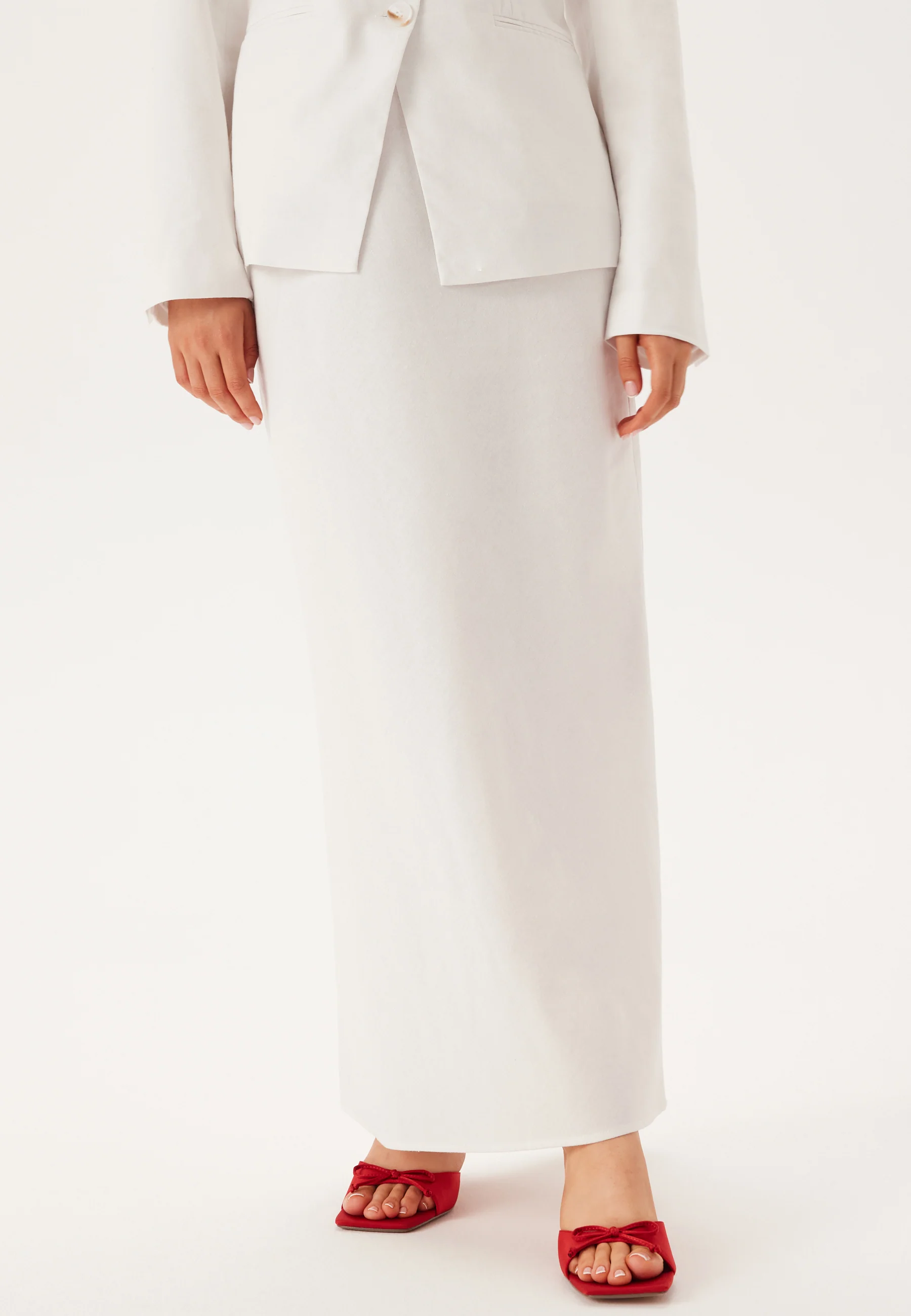 Linen Blend Maxi Skirt - Image 2