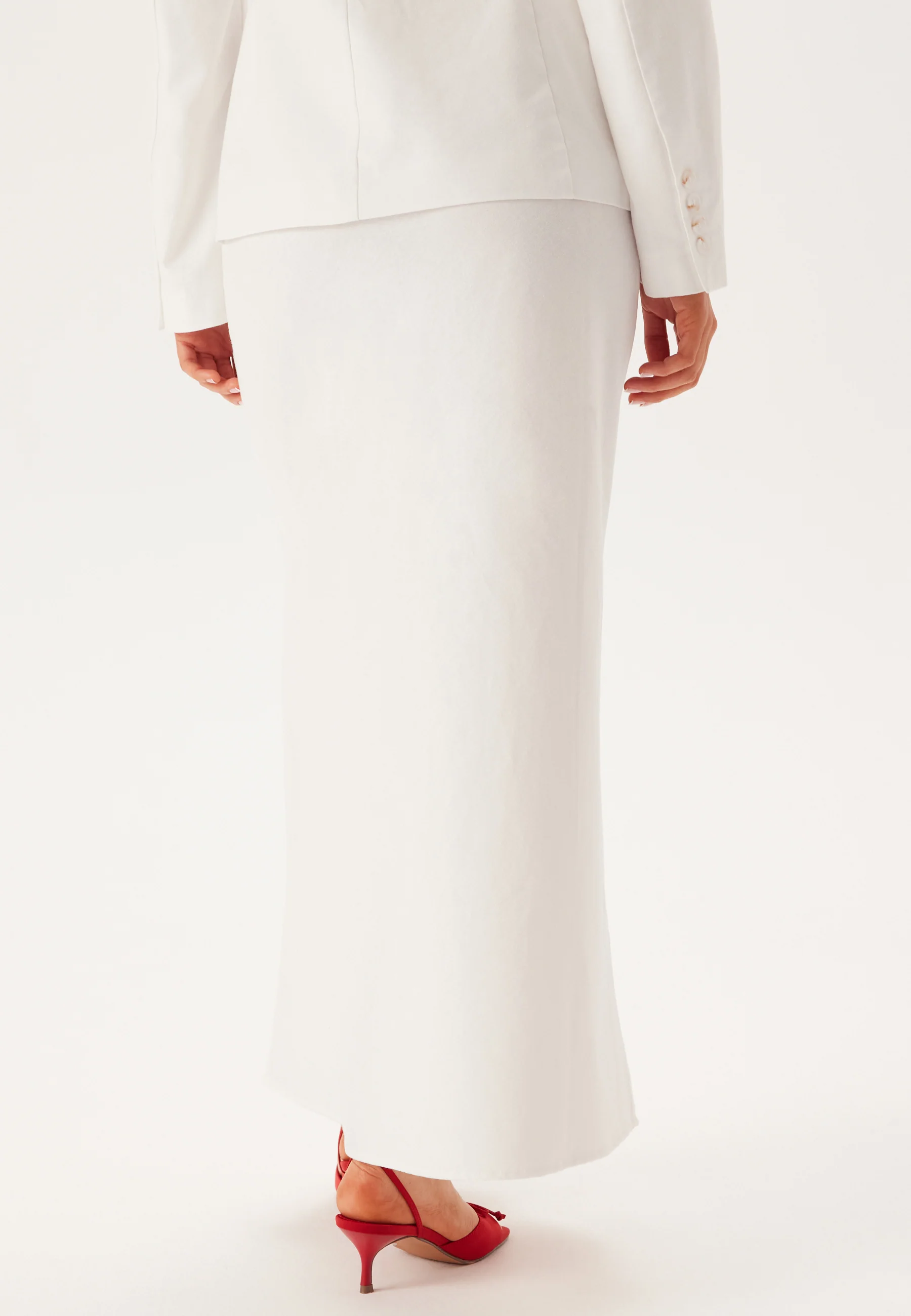 Linen Blend Maxi Skirt - Image 3