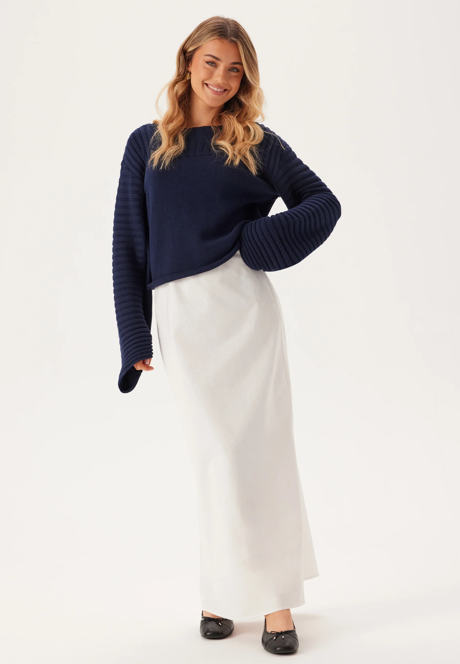 Linen Blend Maxi Skirt - Image 5