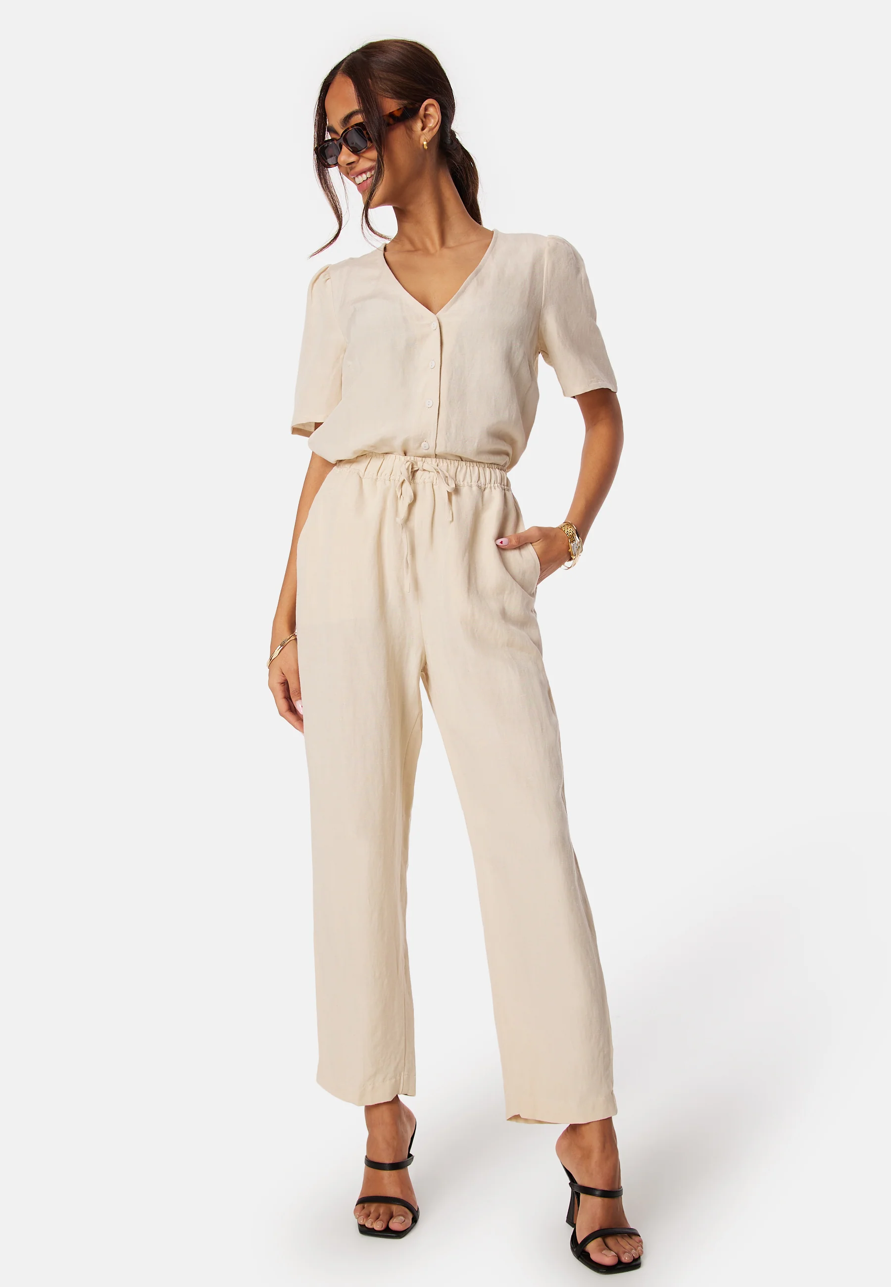 Linen Blend Pants - Image 3