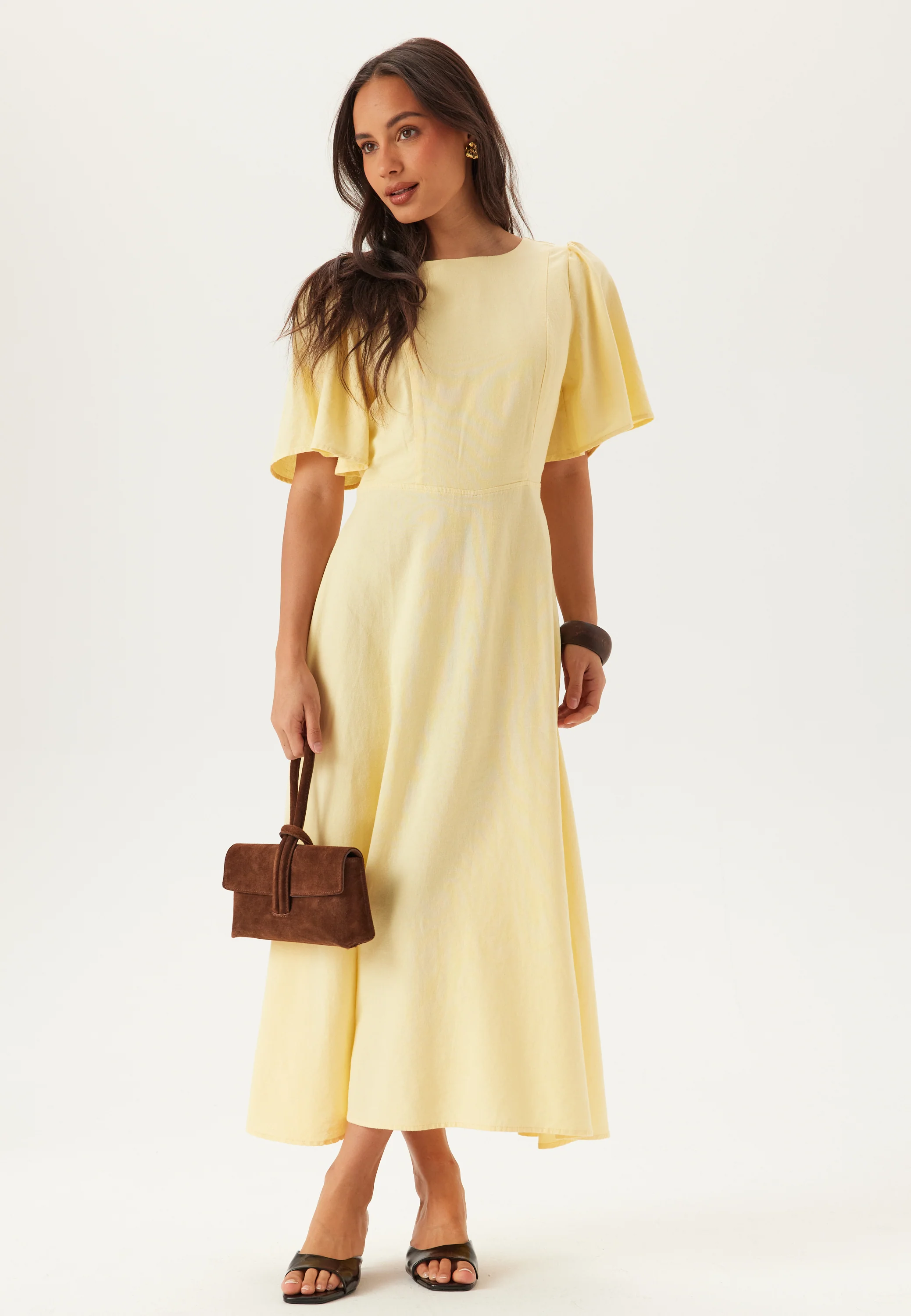 Linen Midi Dress - Image 3