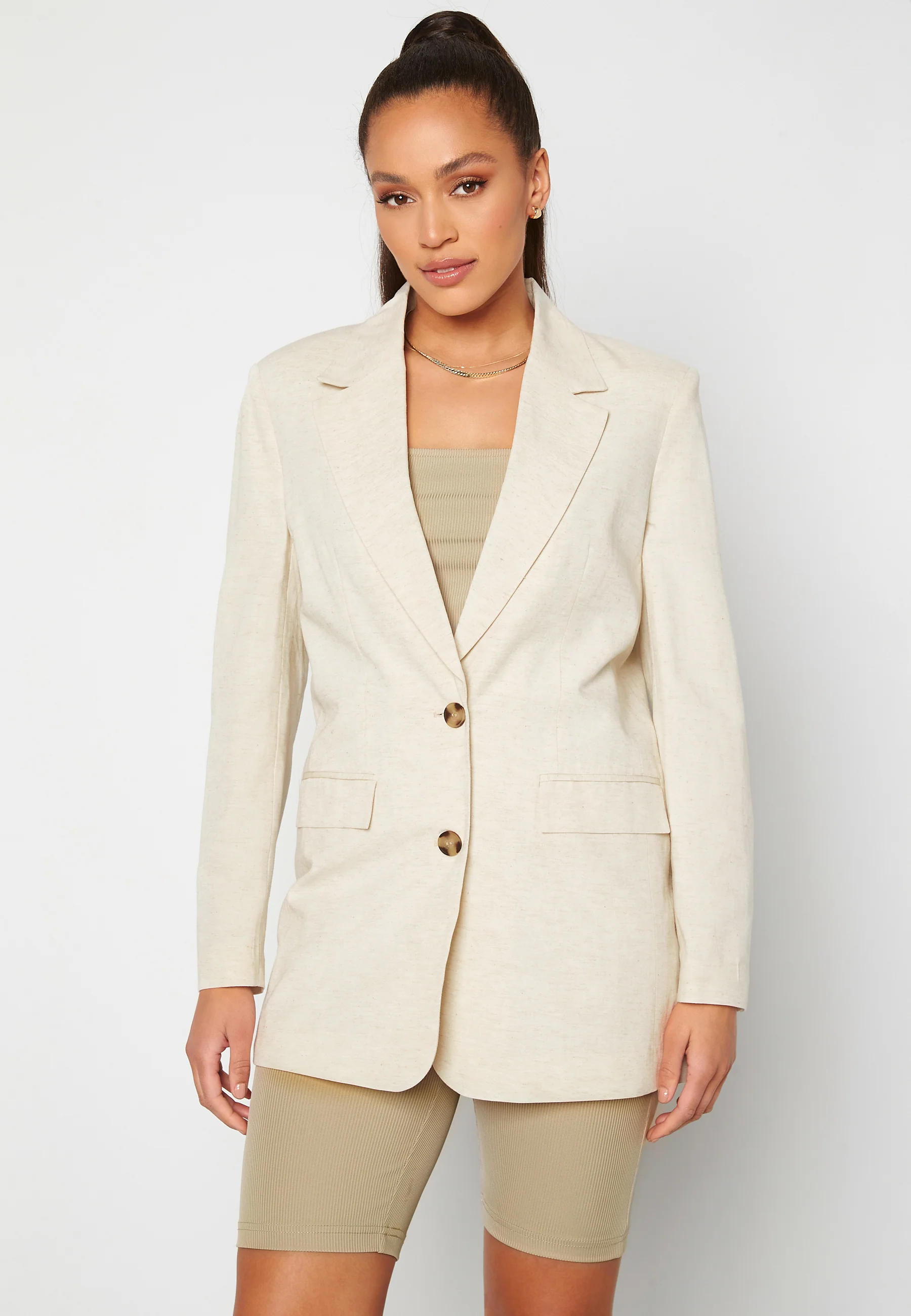 Linen Oversized Blazer - Image 5