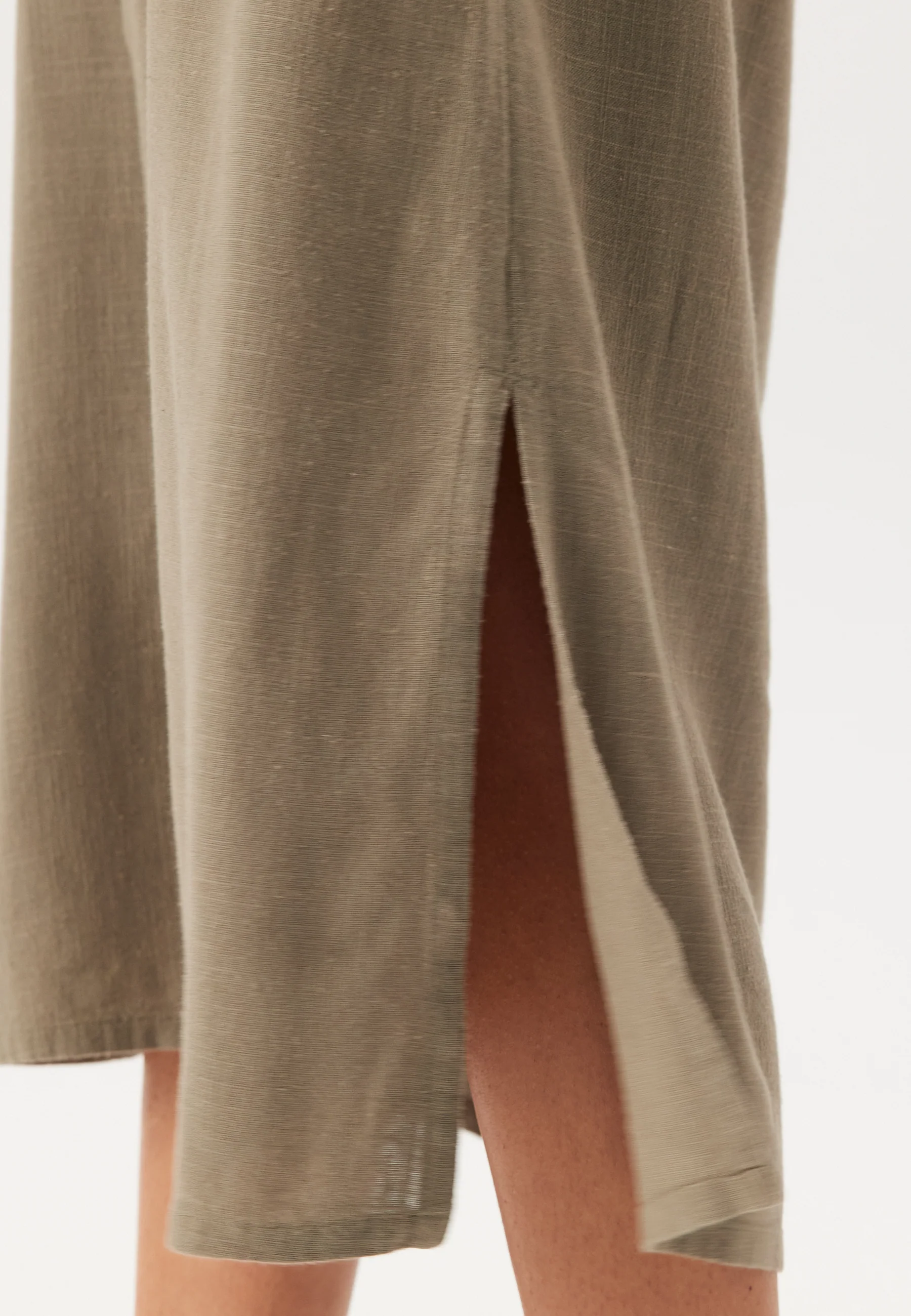 Linen Shirt Dress - Image 5