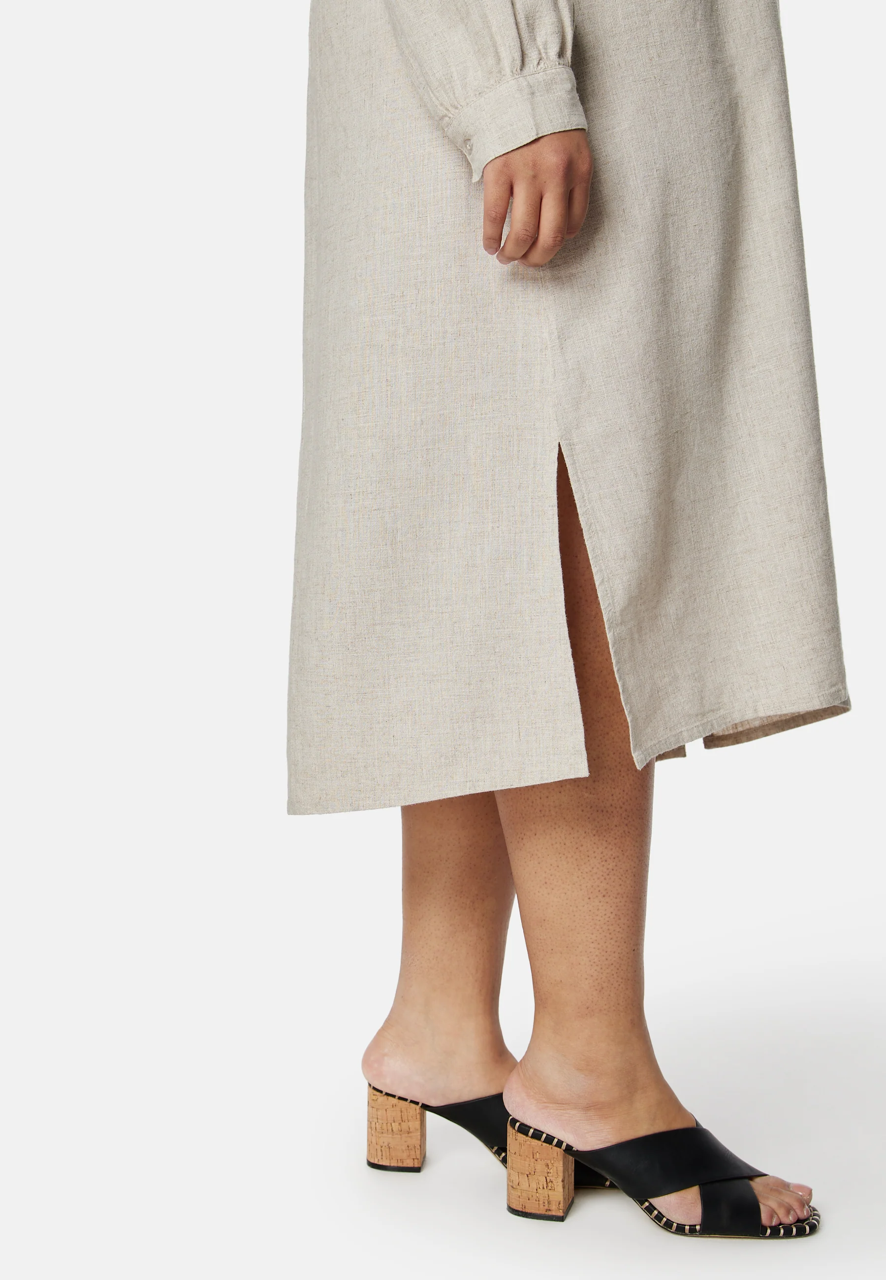 Linen Shirt Dress - Image 9