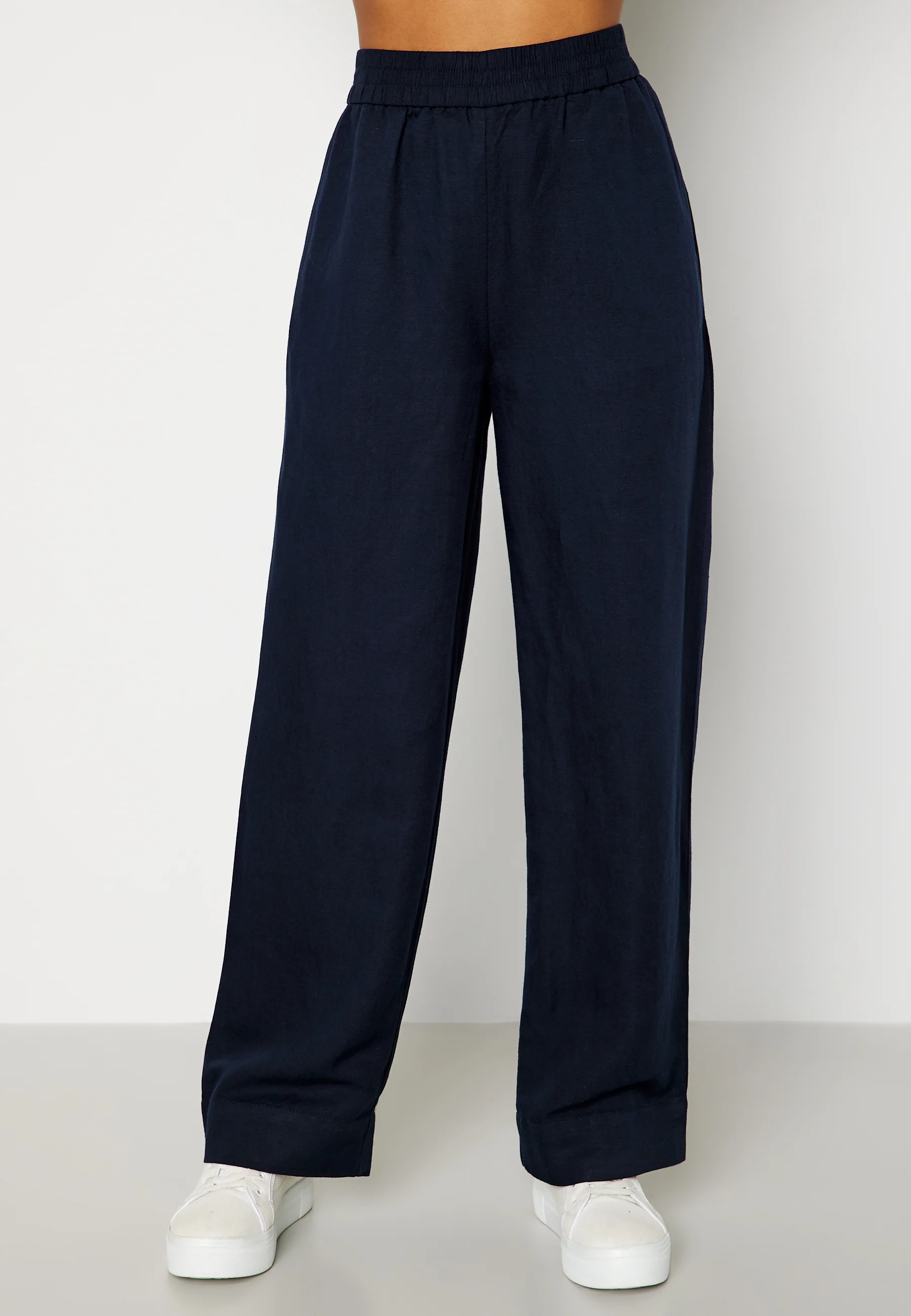 Linen Viscose Pull-On Pants