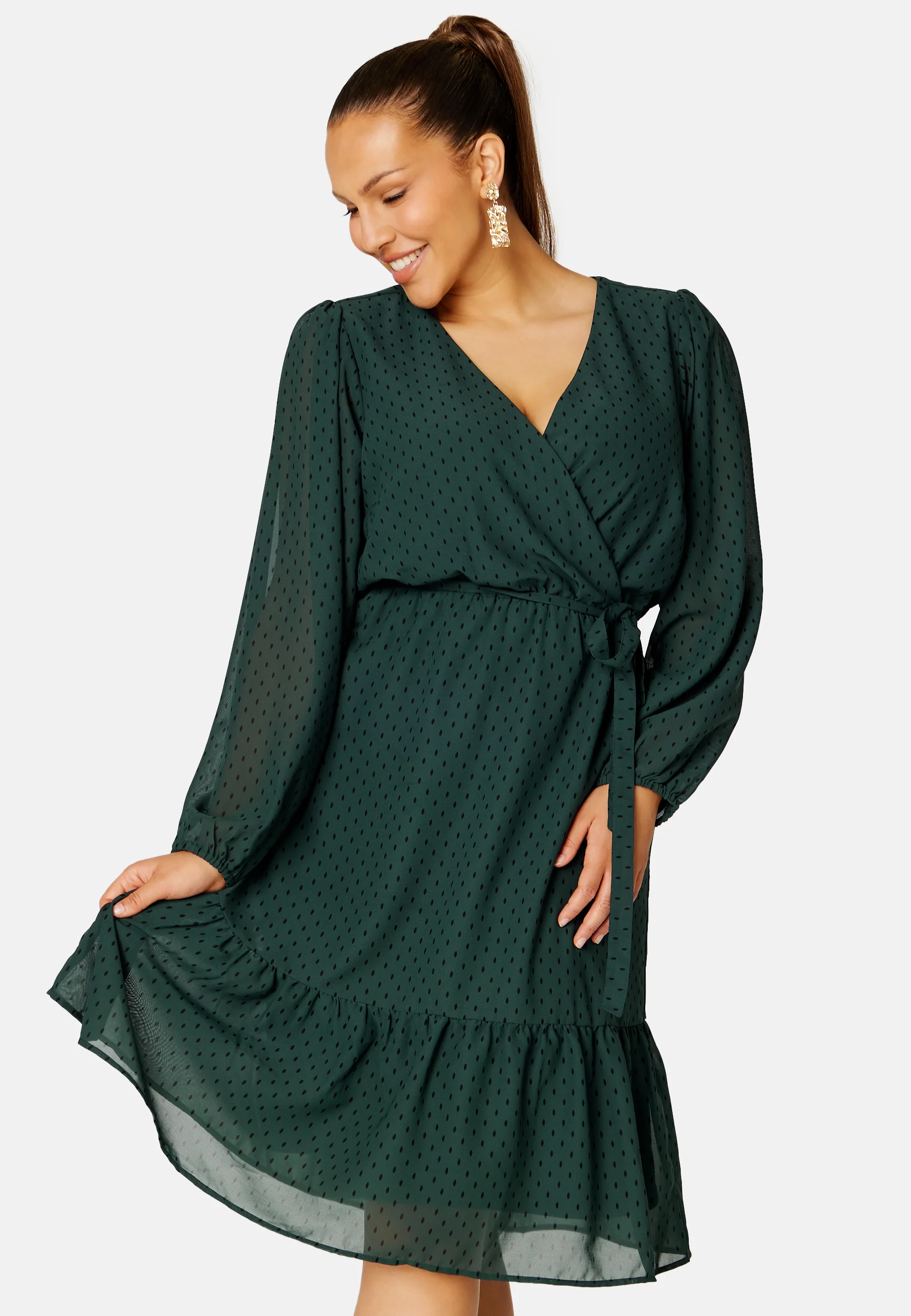 Linn midi Long Sleeve Dress - Image 7