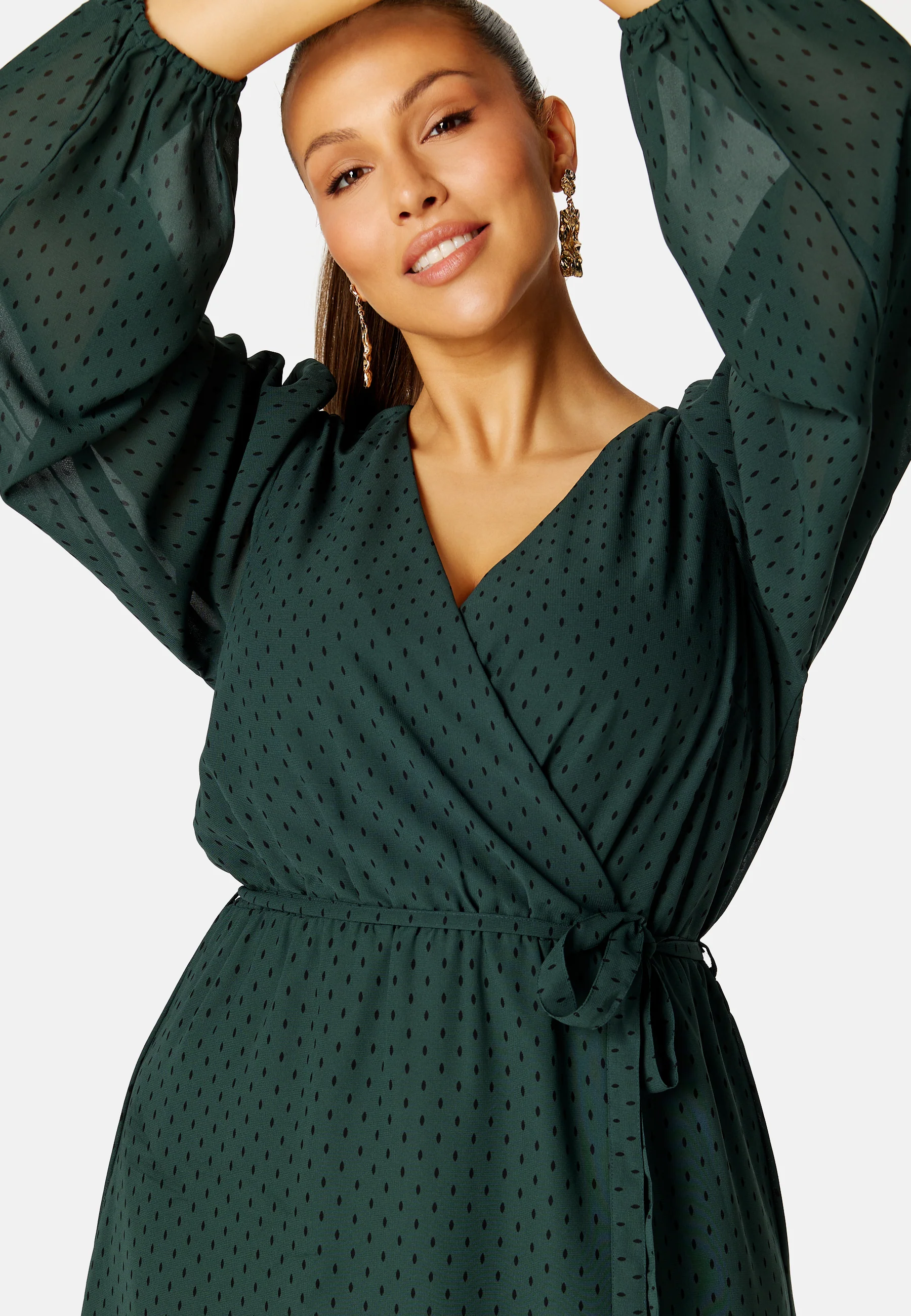Linn midi Long Sleeve Dress - Image 8