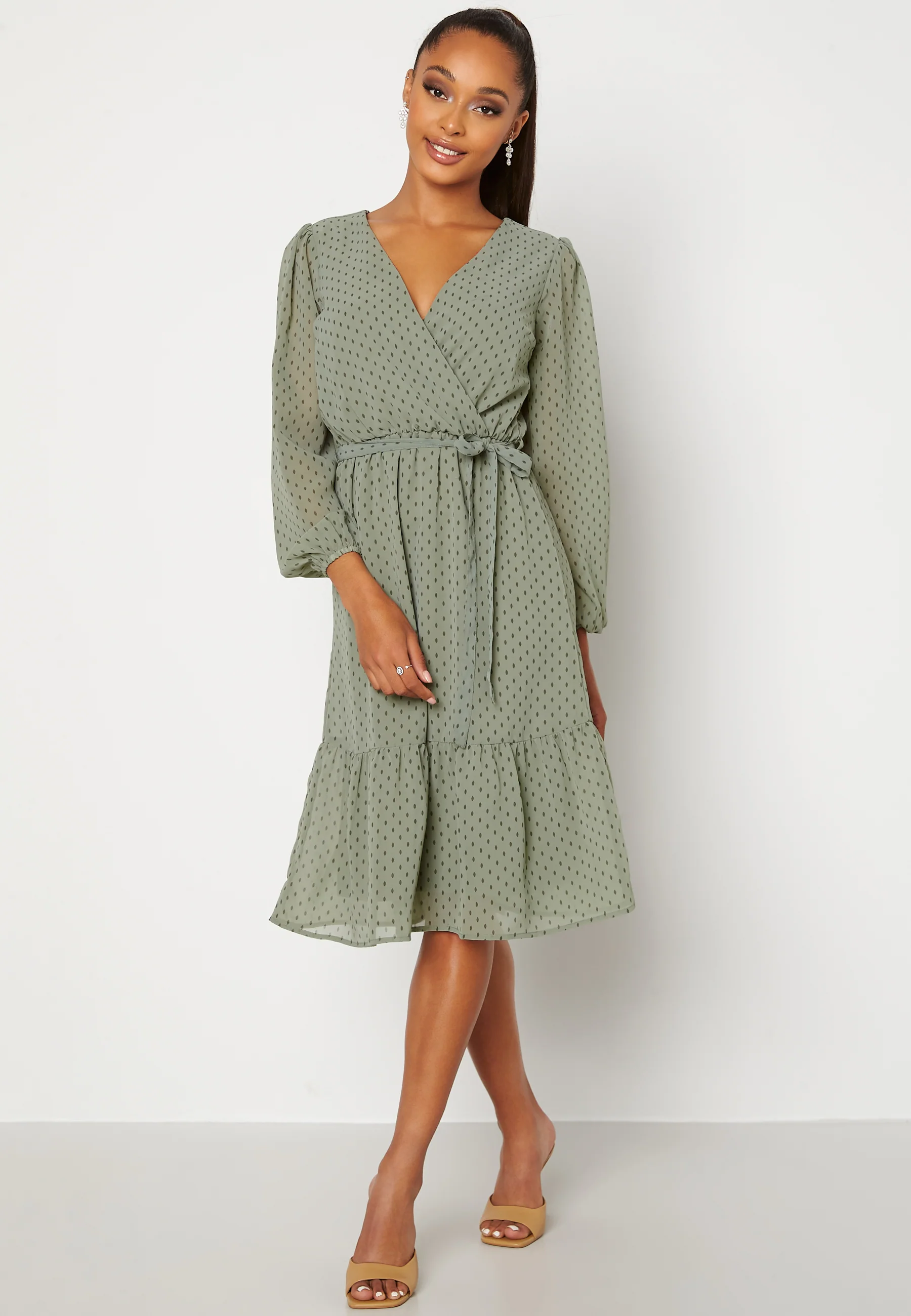 Linn midi Long Sleeve Dress - Image 2