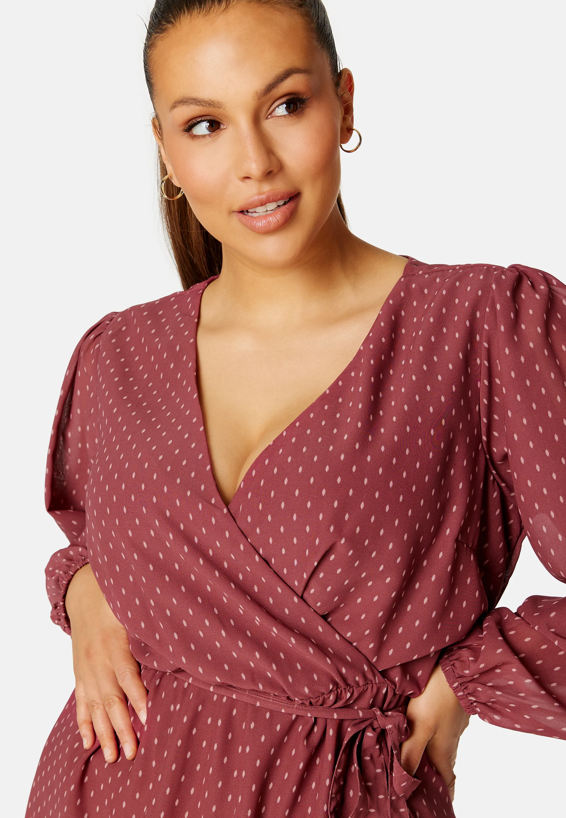 Linn midi Long Sleeve Dress - Image 8