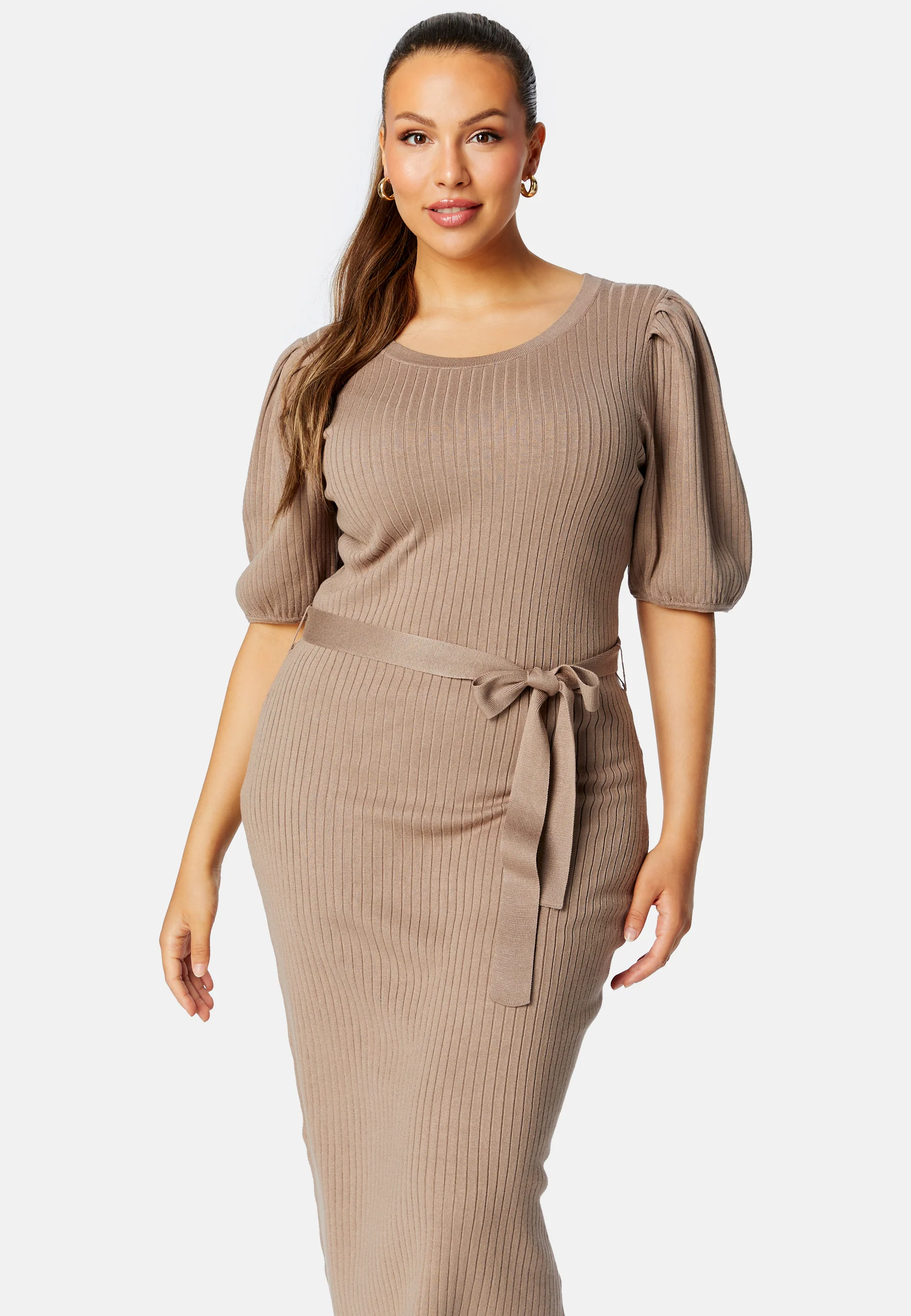 Linnelle knitted puff sleeve dress - Image 9