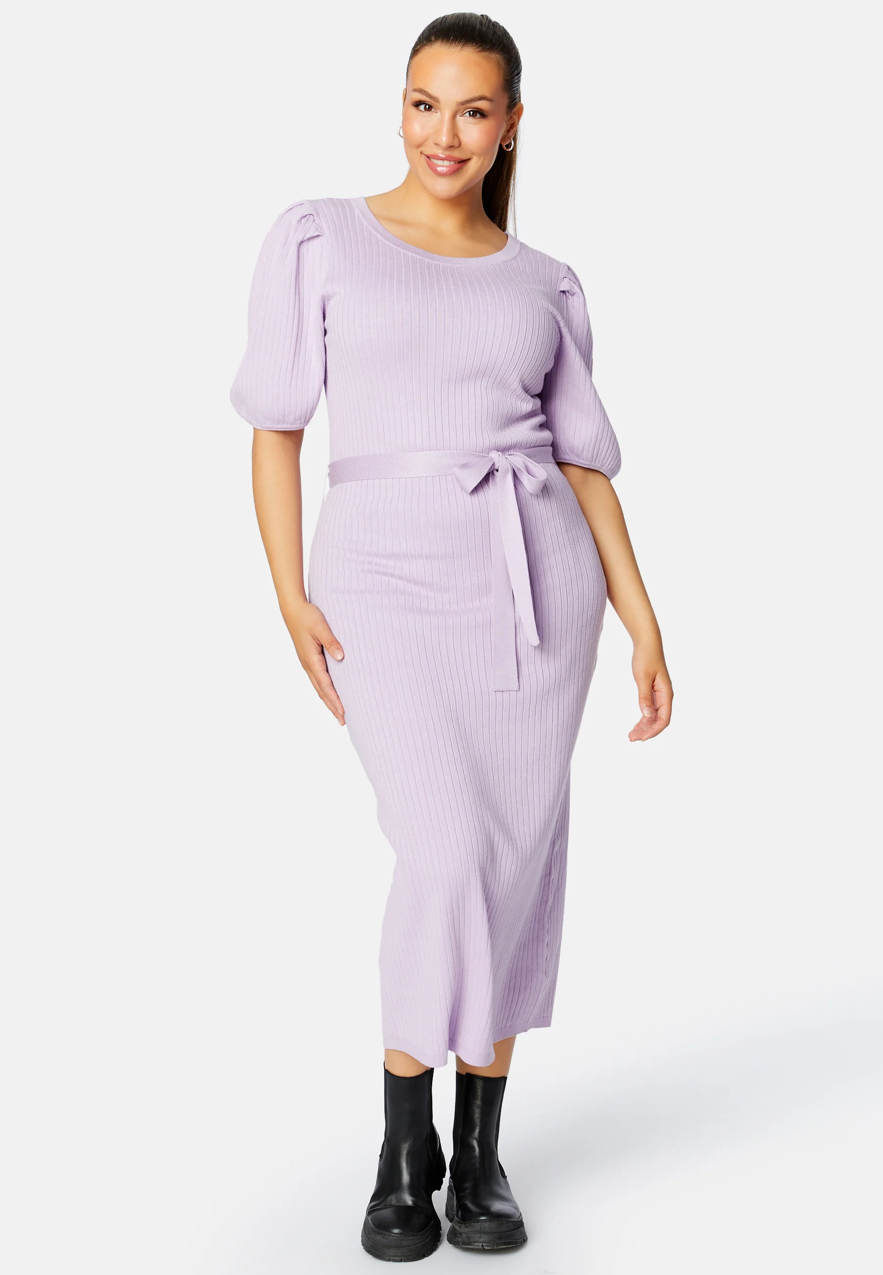 Linnelle knitted puff sleeve dress - Image 2