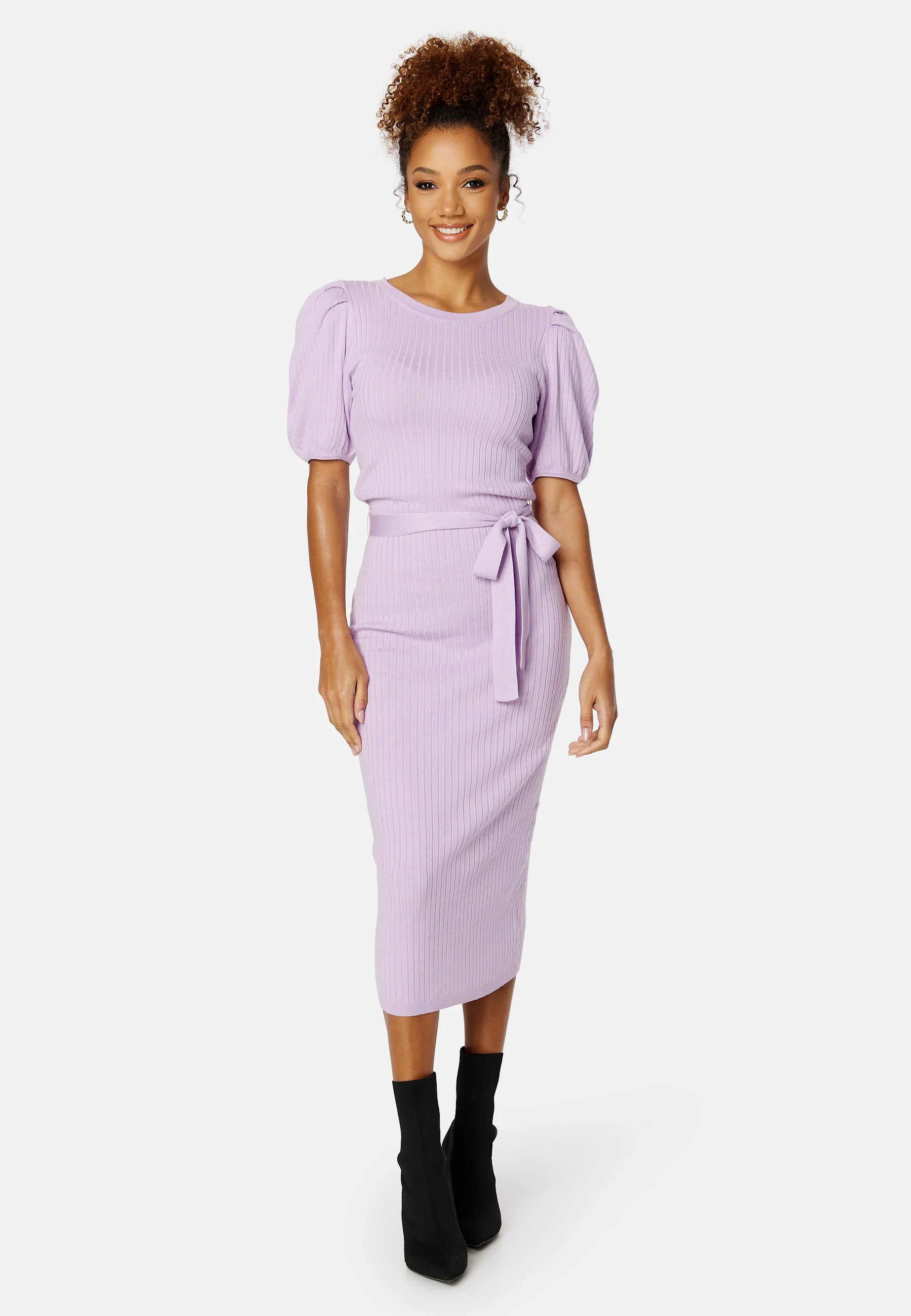 Linnelle knitted puff sleeve dress - Image 6