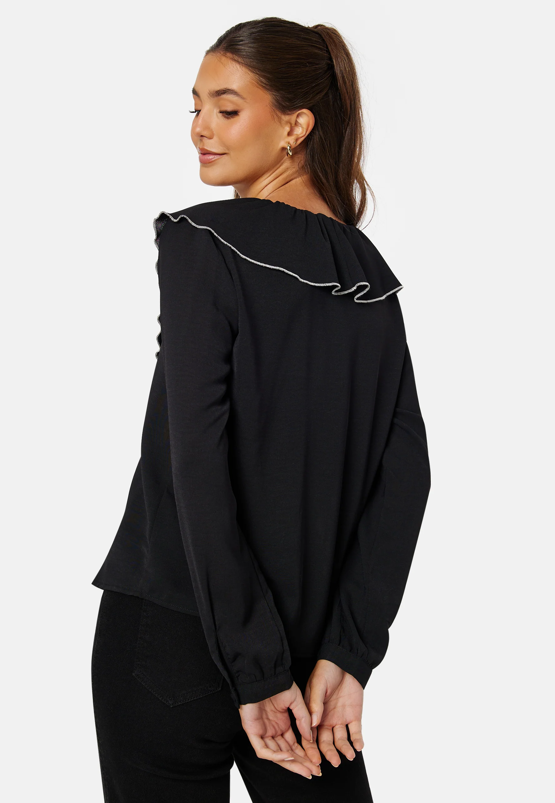 Lise Contrast Frill Shirt - Image 2