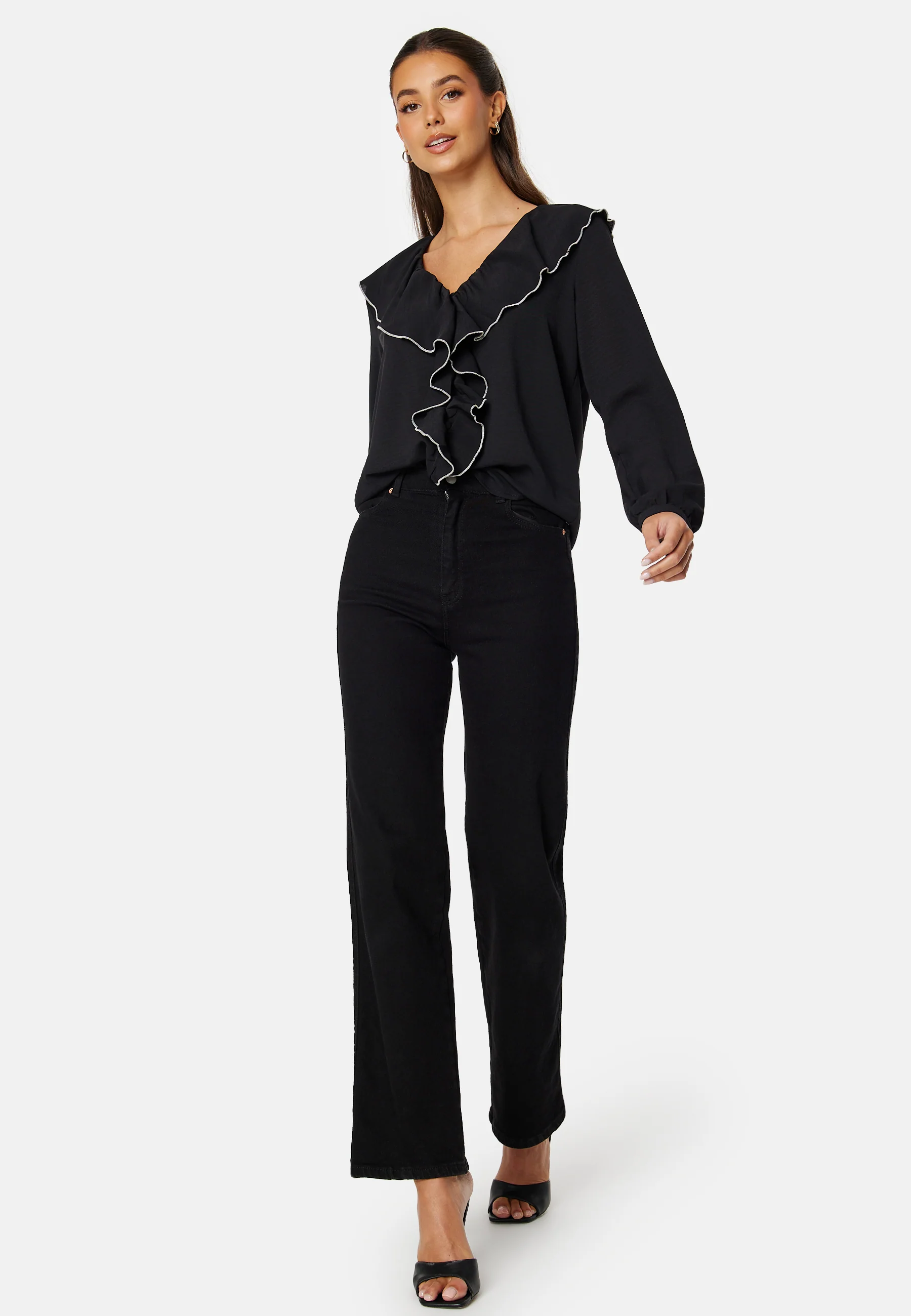 Lise Contrast Frill Shirt - Image 3