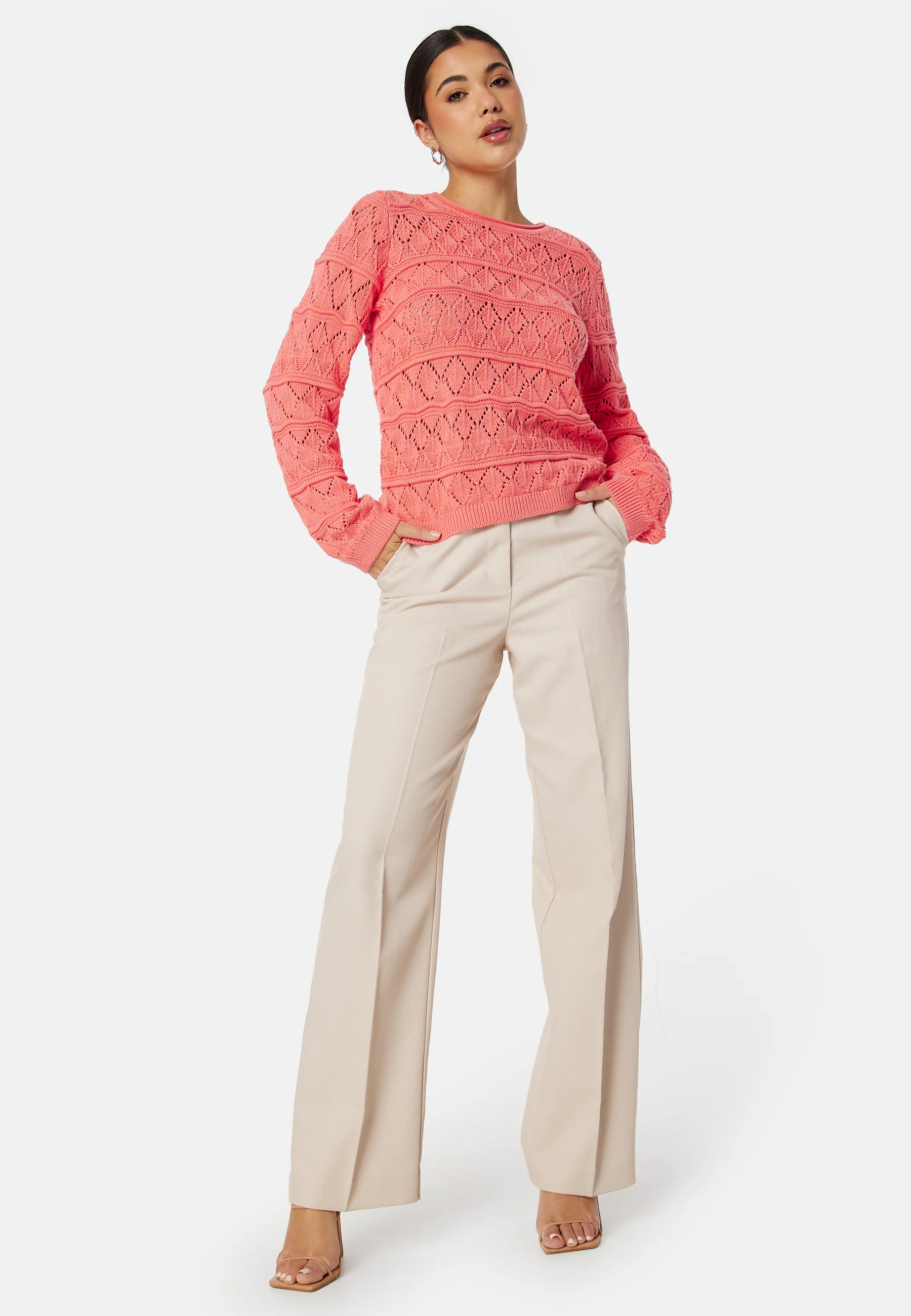 Liva L/S O-Neck Knit Pullover - Image 3