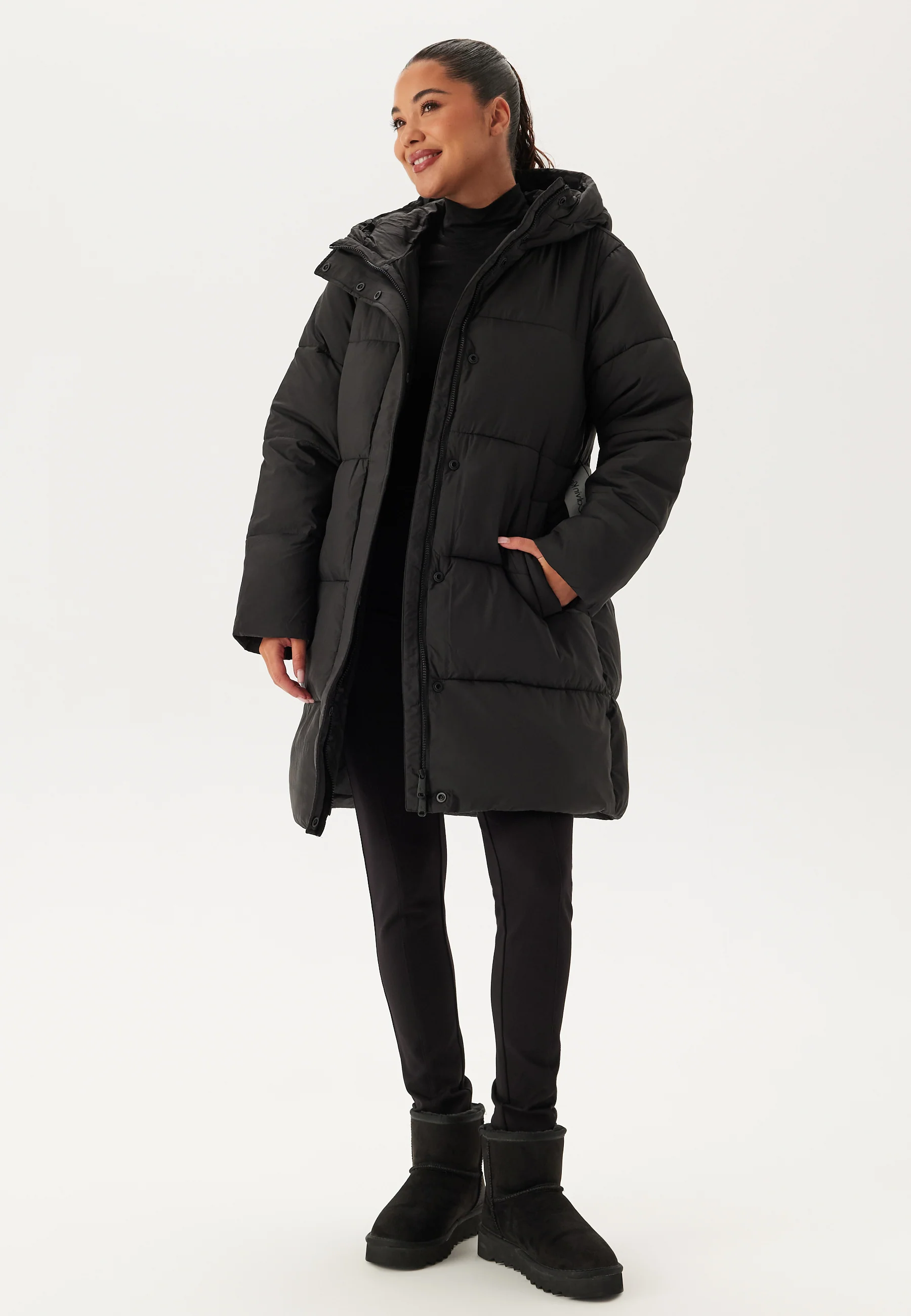 Logo Belt Long Puffer - Image 3