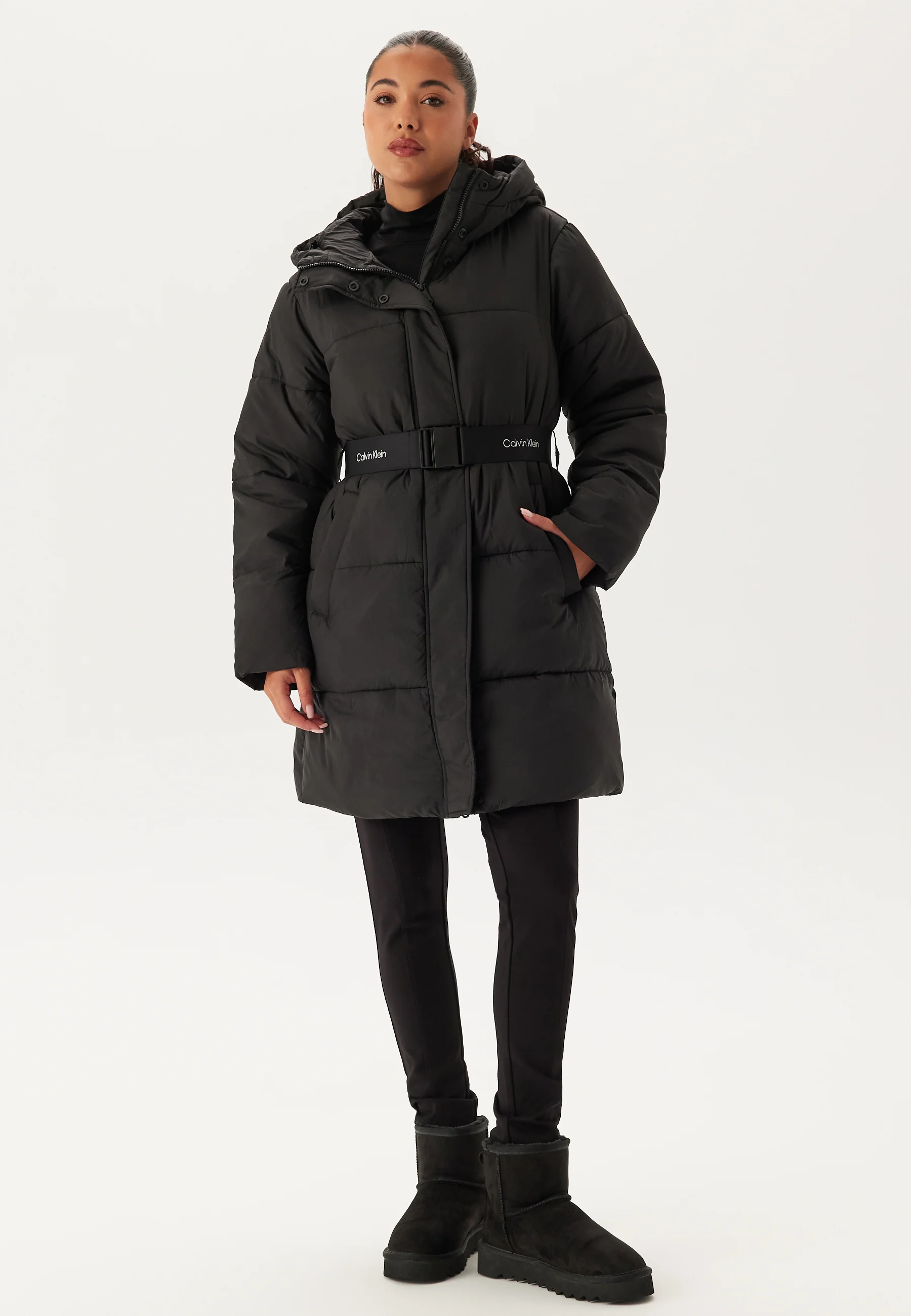 Logo Belt Long Puffer - Image 4
