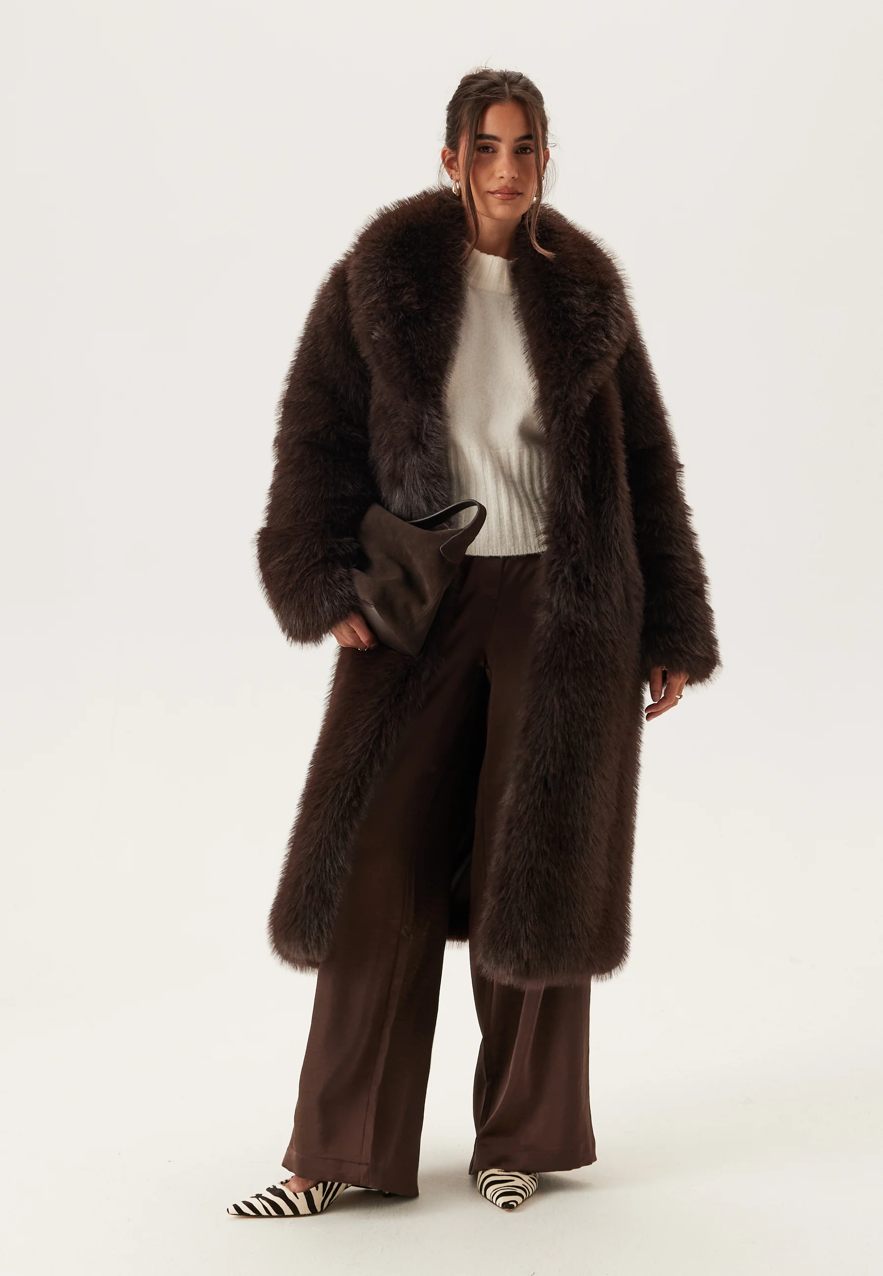 Long Faux Fur Coat - Image 2