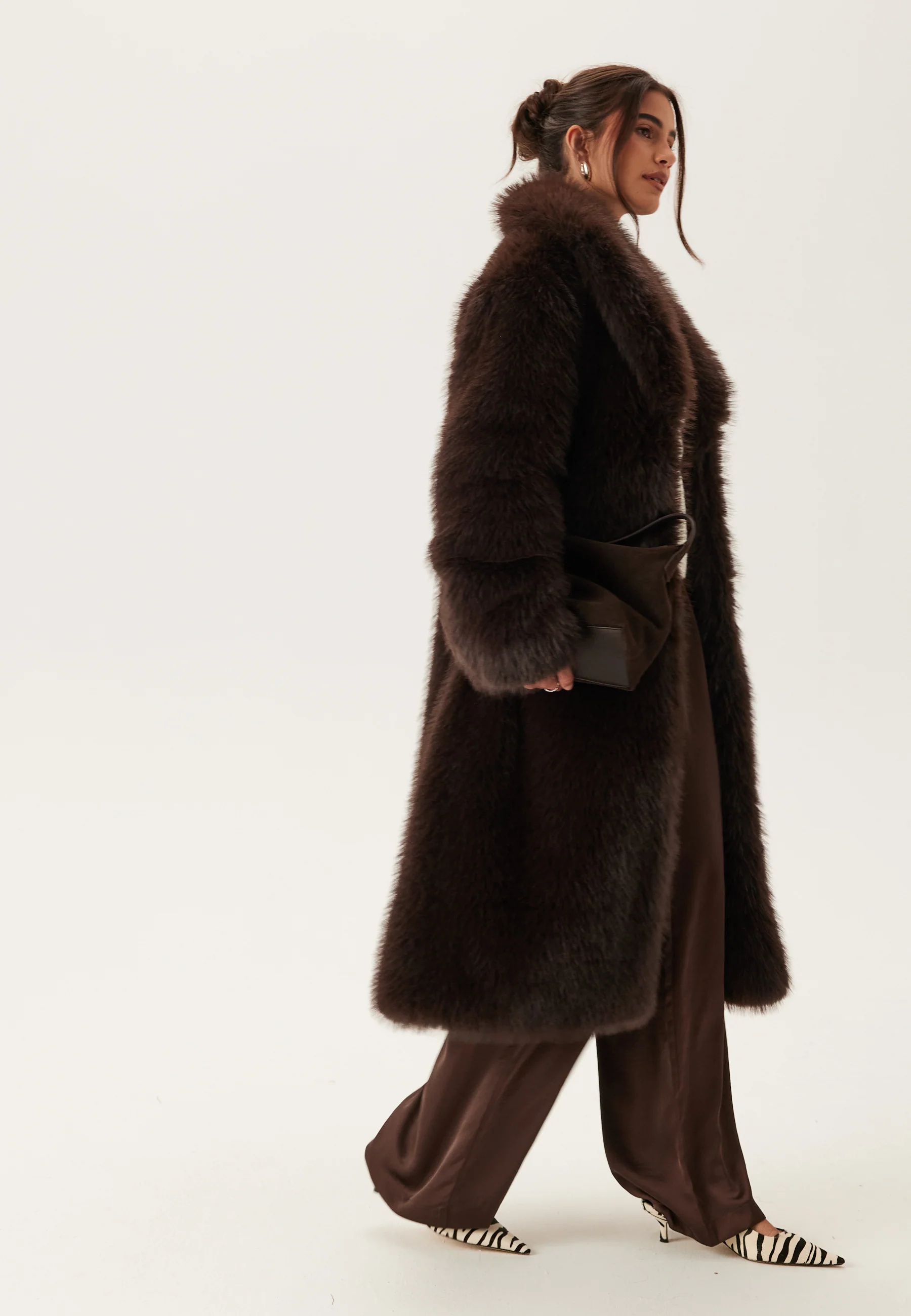 Long Faux Fur Coat - Image 5