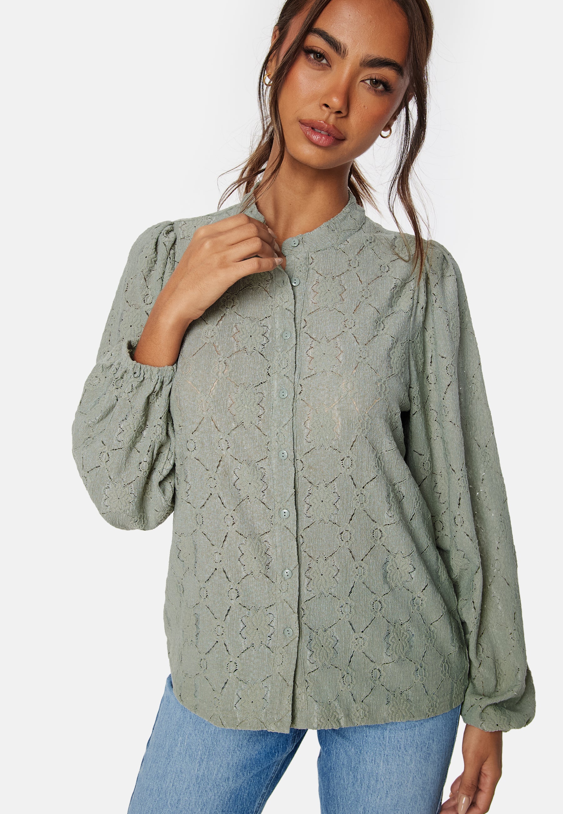 Long Sleeve Button Blouse - Image 5