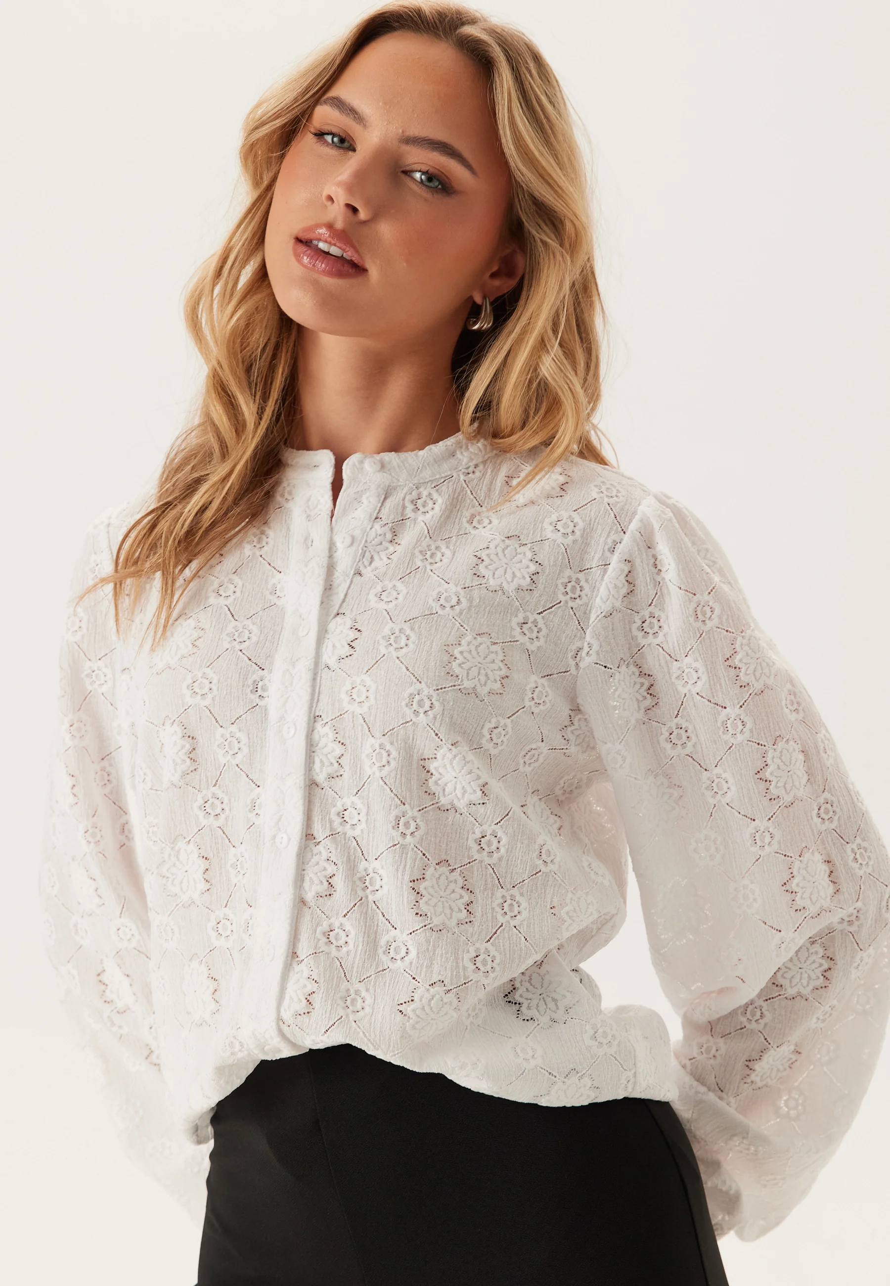 Long Sleeve Button Blouse - Image 4