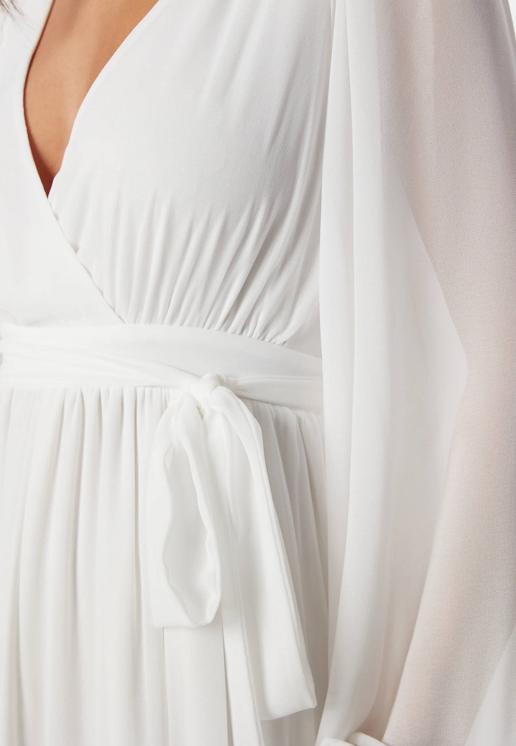 Long Sleeve Chiffon Maxi Dress - Image 3