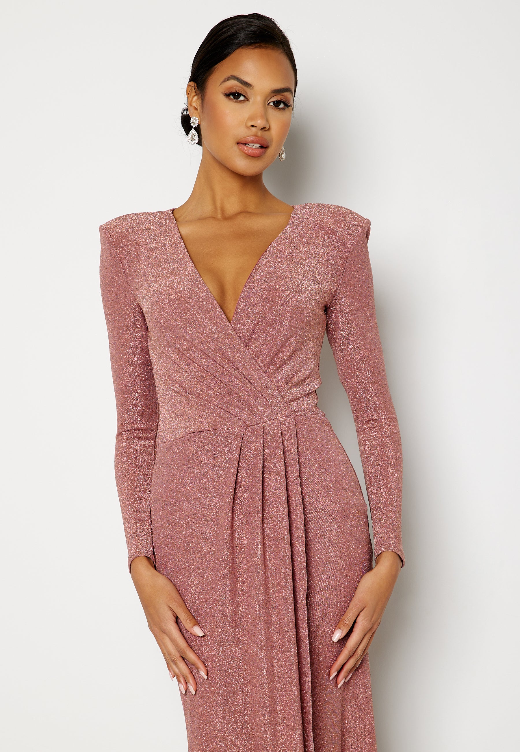 Long Sleeve Glitter Maxi Dress - Image 3