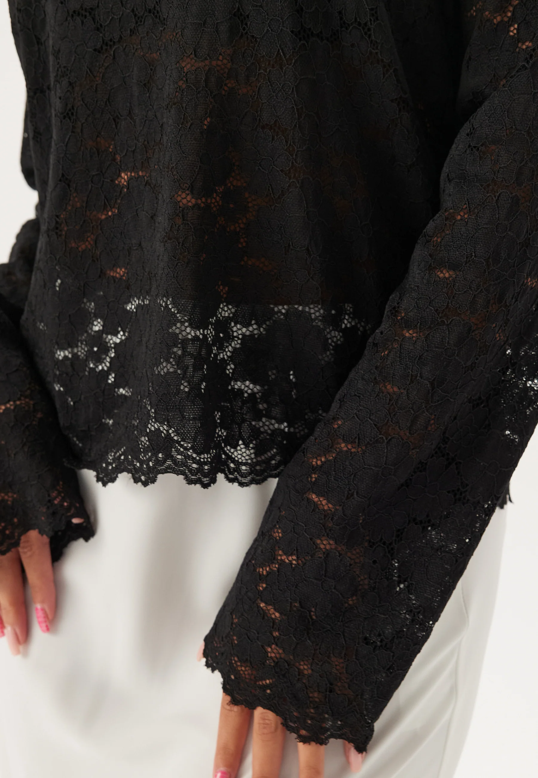 Long Sleeve Lace Top - Image 5