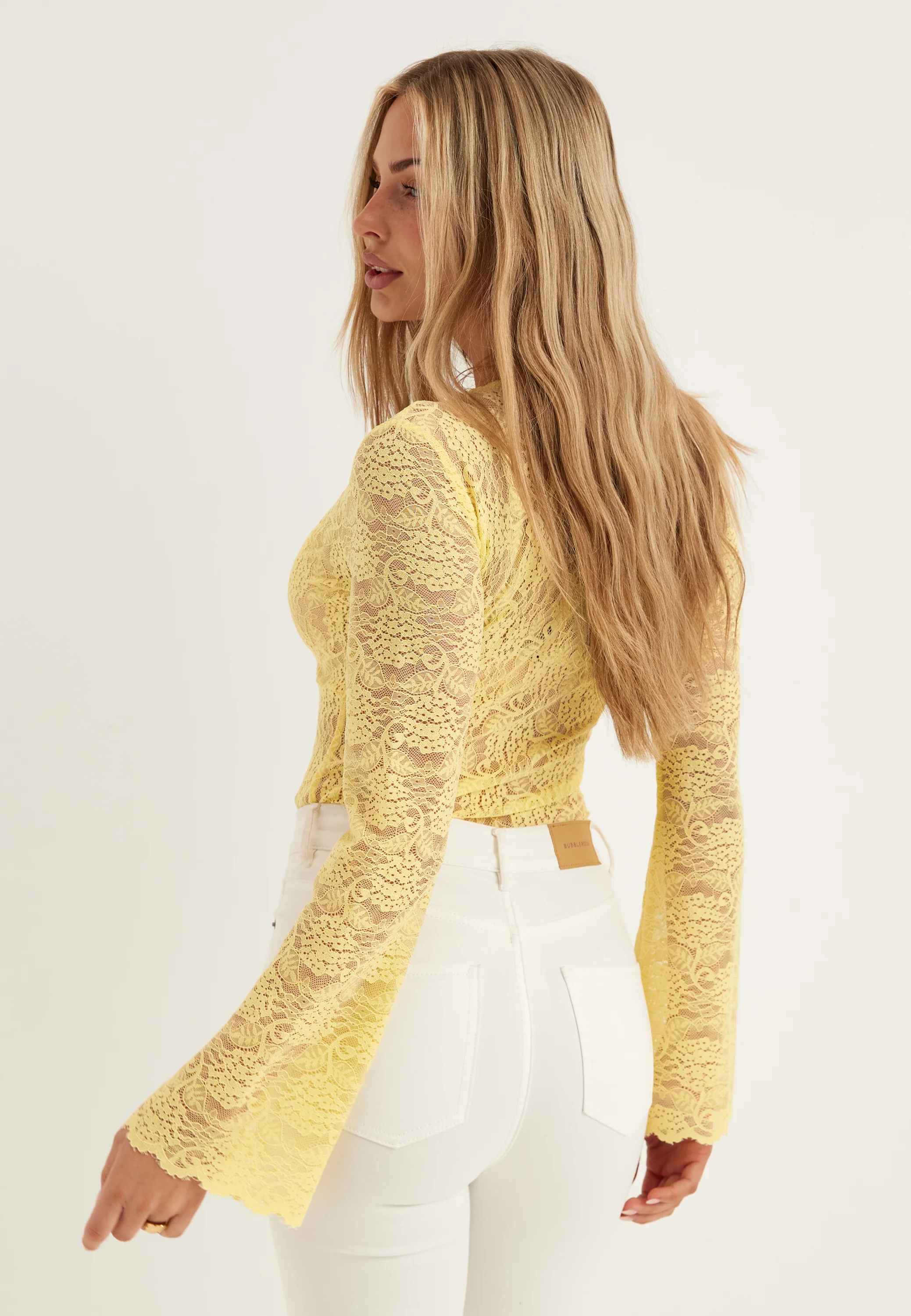 Long Sleeve Lace Top - Image 3