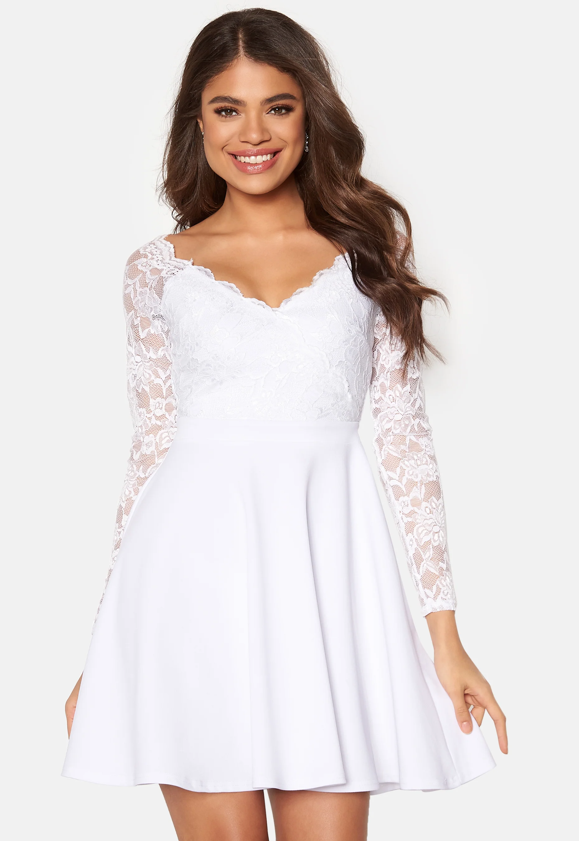 Long Sleeve Skater Dress - Image 3