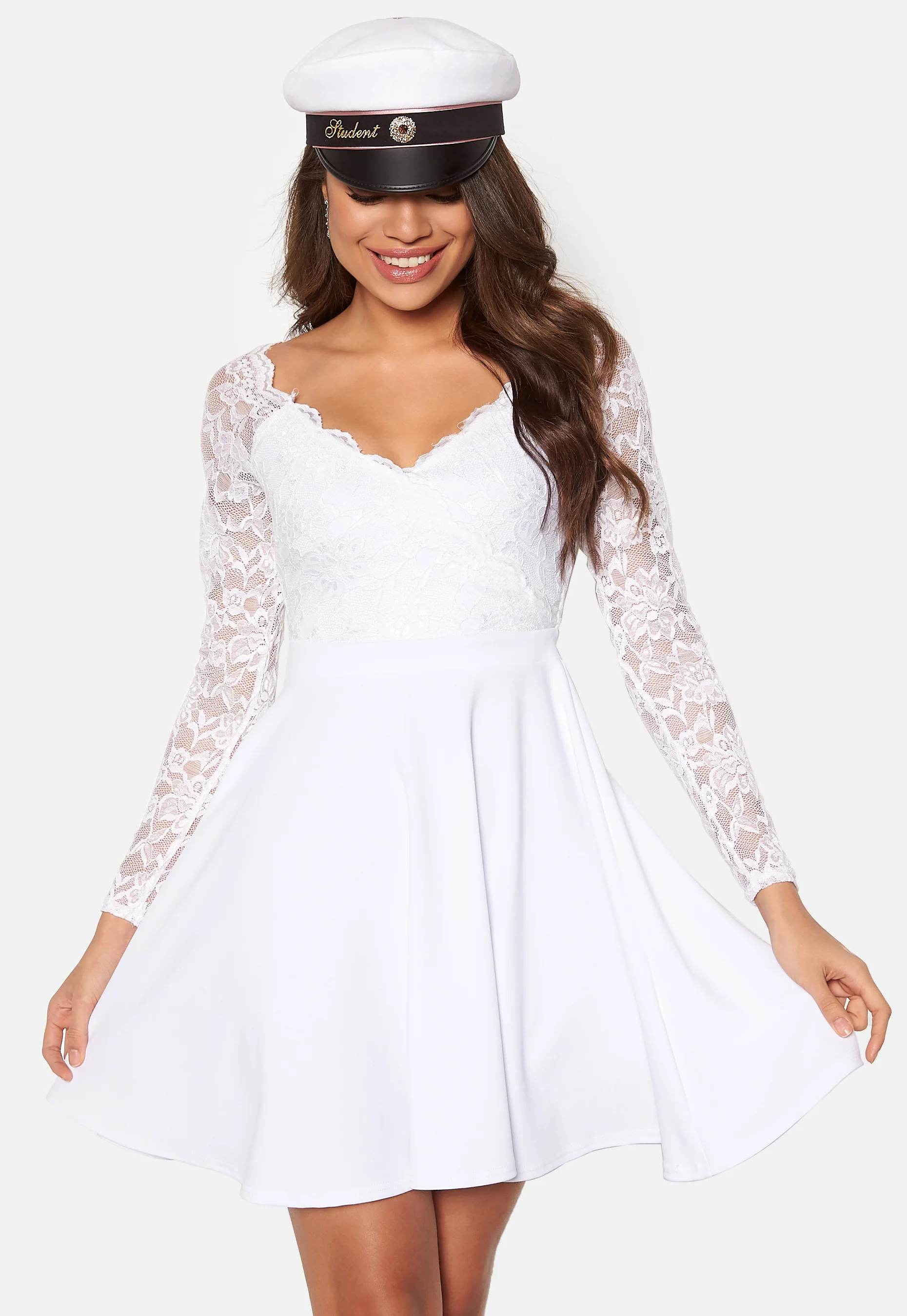 Long Sleeve Skater Dress - Image 4